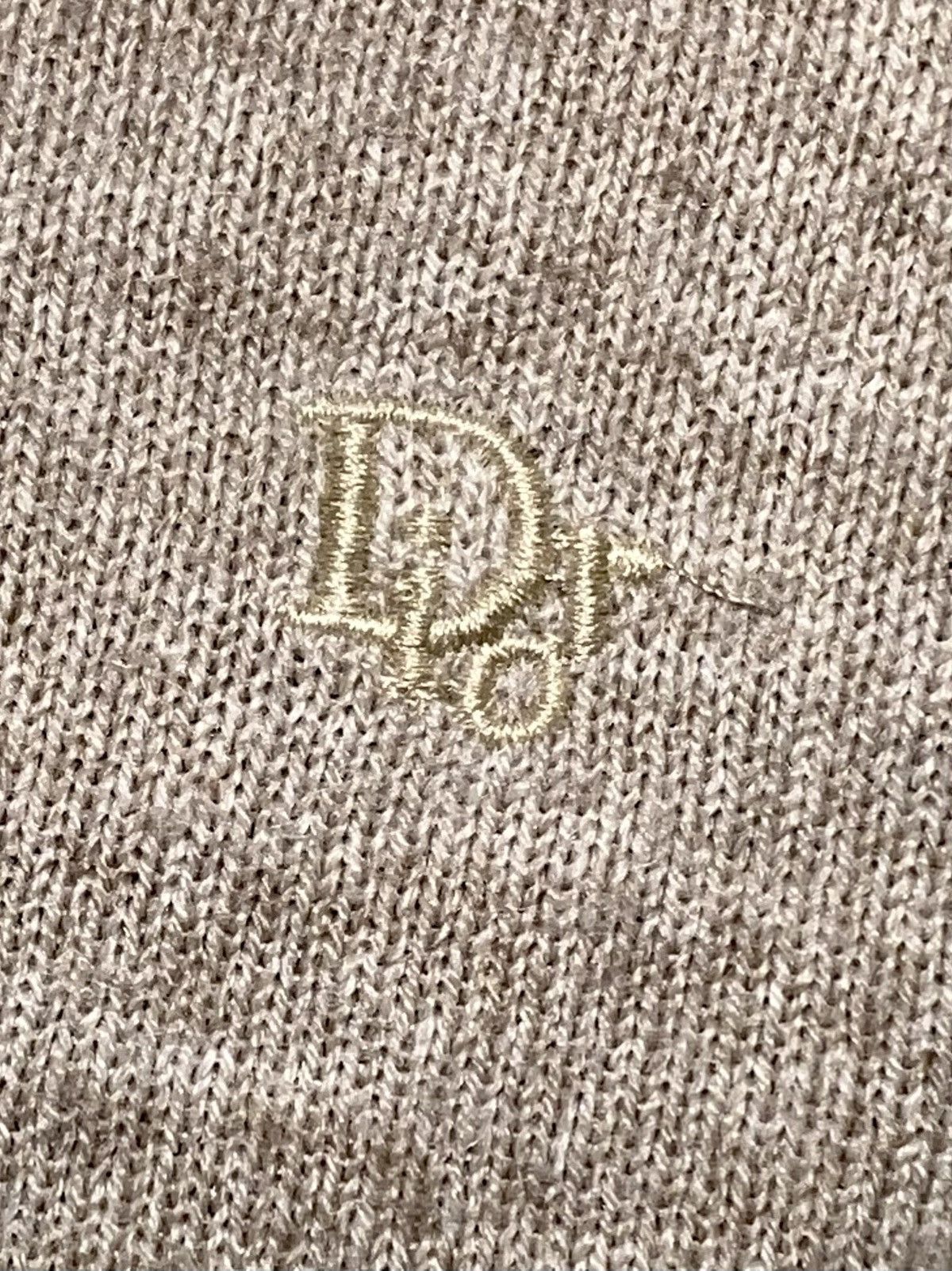 Dior Vintage Christian Dior Beige V-Neck Sweater Size Large Size US L / EU 52-54 / 3 - 5 Thumbnail