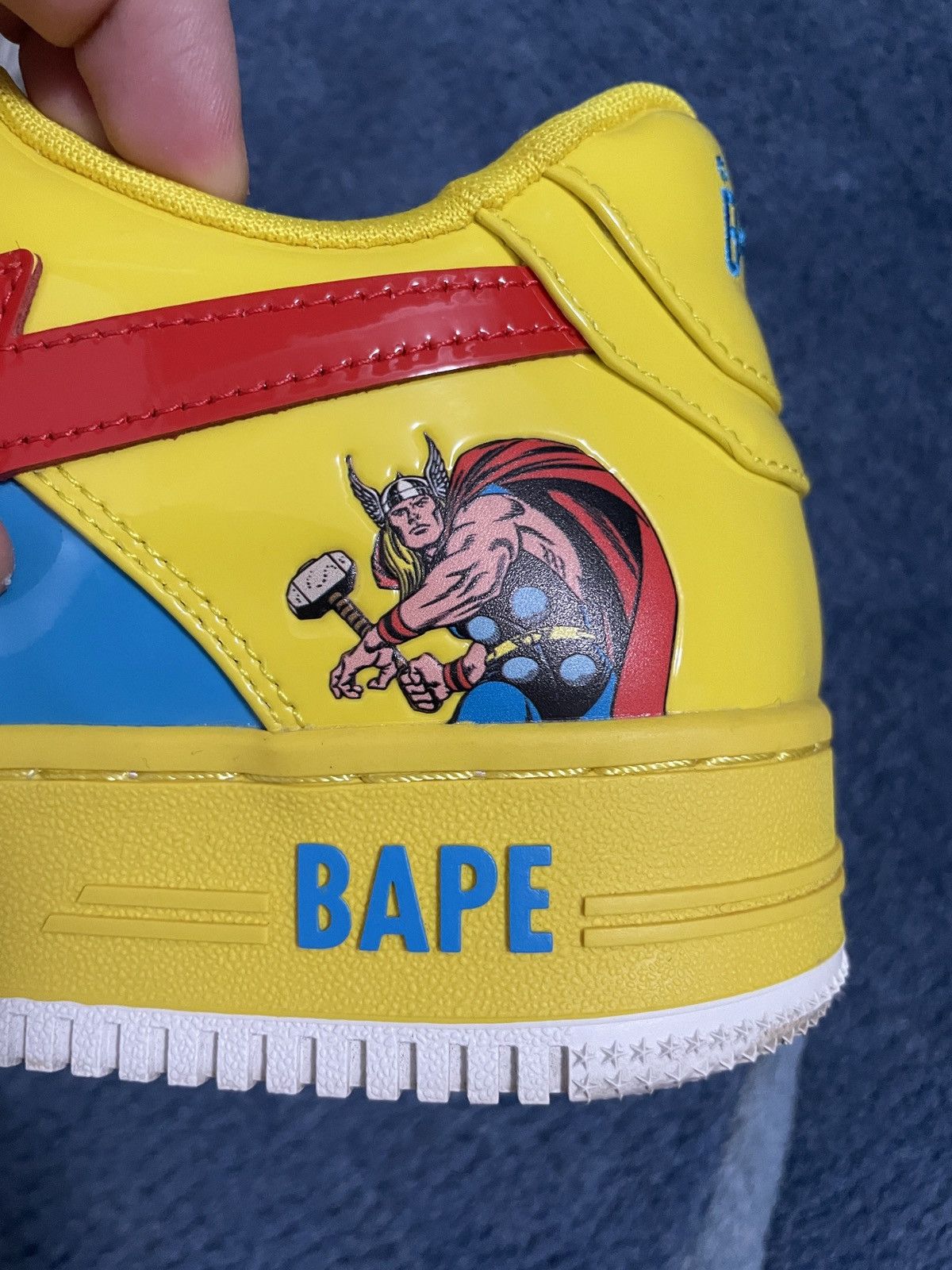 Bape × Marvel Comics A Bathing Ape Bape Sta Marvel Comics Thor (2022) Size US 9.5 / EU 42-43 - 17 Thumbnail