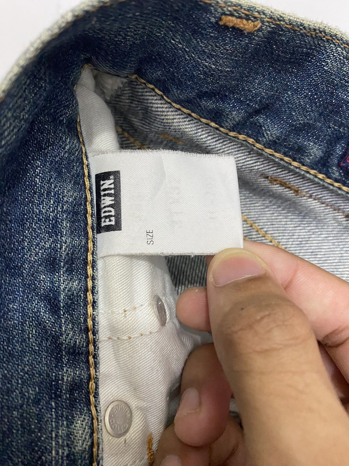 If Six Was Nine RUSTY EDWIN BAGGY DISTRESSED DENIM JEANS Size US 30 / EU 46 - 10 Thumbnail