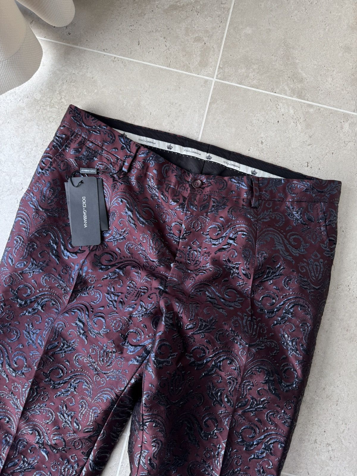 Dolce & Gabbana Dolce Gabbana Jacquard trousers Size US 38 / EU 54 - 3 Thumbnail