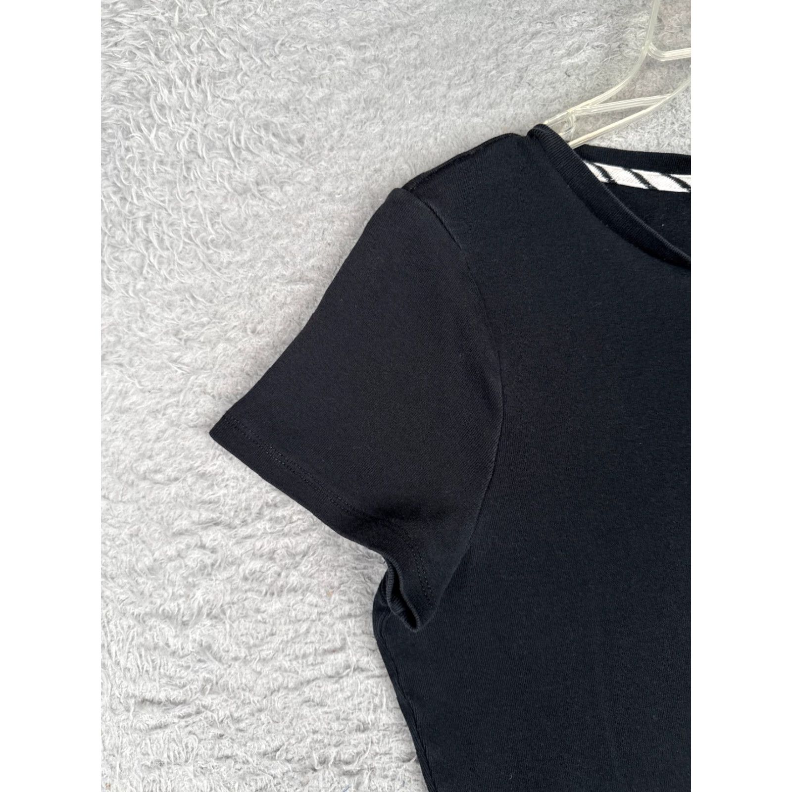 Ralph Lauren Lauren Ralph Lauren Shirt Women Large Black Crew Neck Short Sleeve Cotton Logo Sports Womens Size L / US 10 / IT 46 - 3 Thumbnail