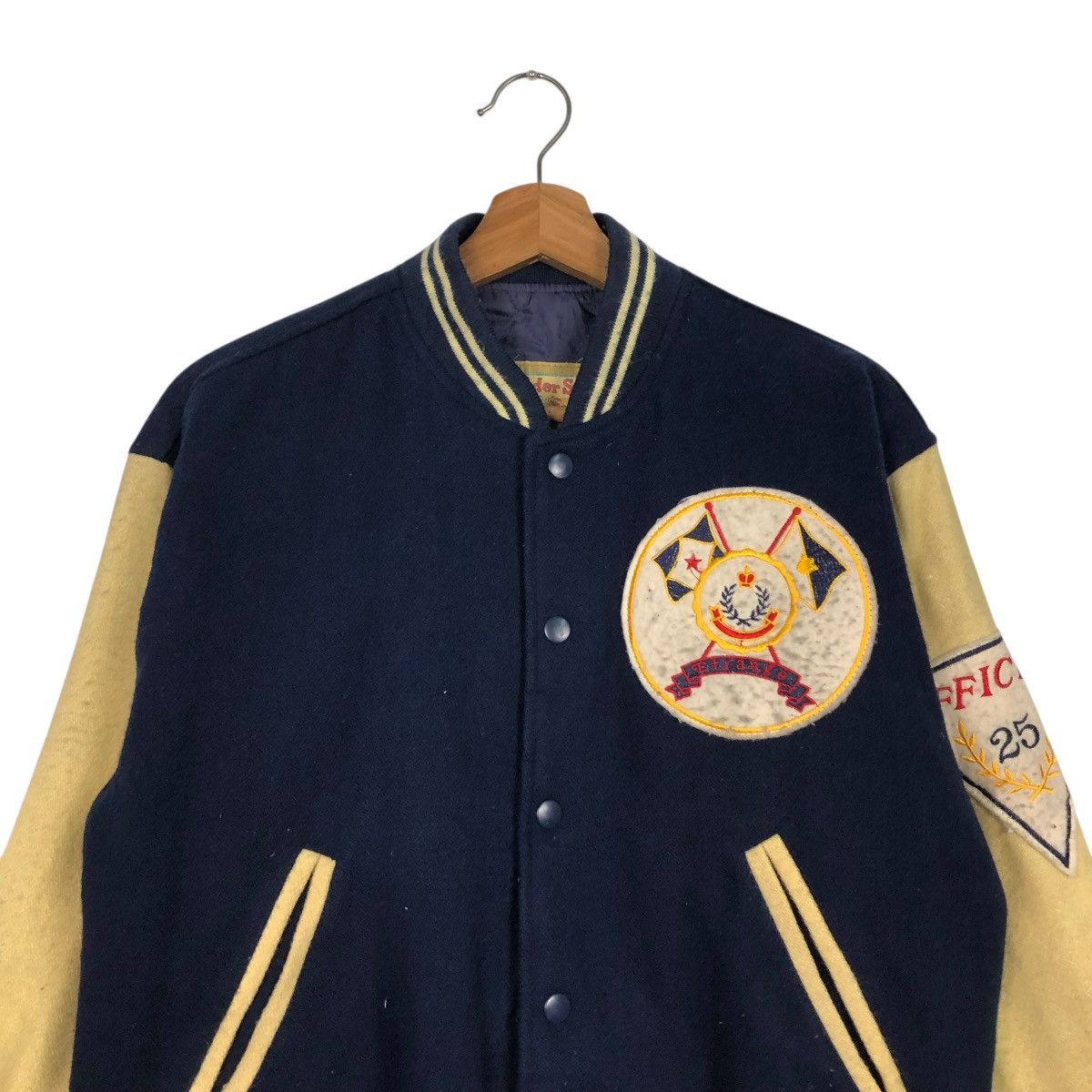 Vintage 🔥VINTAGE WOOL VARSITY JACKET WONDERSTORY ISSEY MIYAKE Size US M / EU 48-50 / 2 - 5 Thumbnail