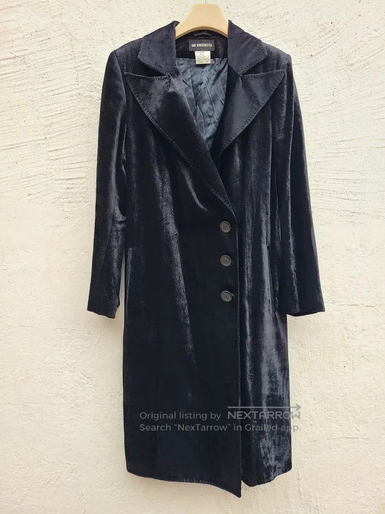 Ann Demeulemeester ann demeulemeester velvet outerwear coat . Size US M / EU 48-50 / 2 - 1 Thumbnail
