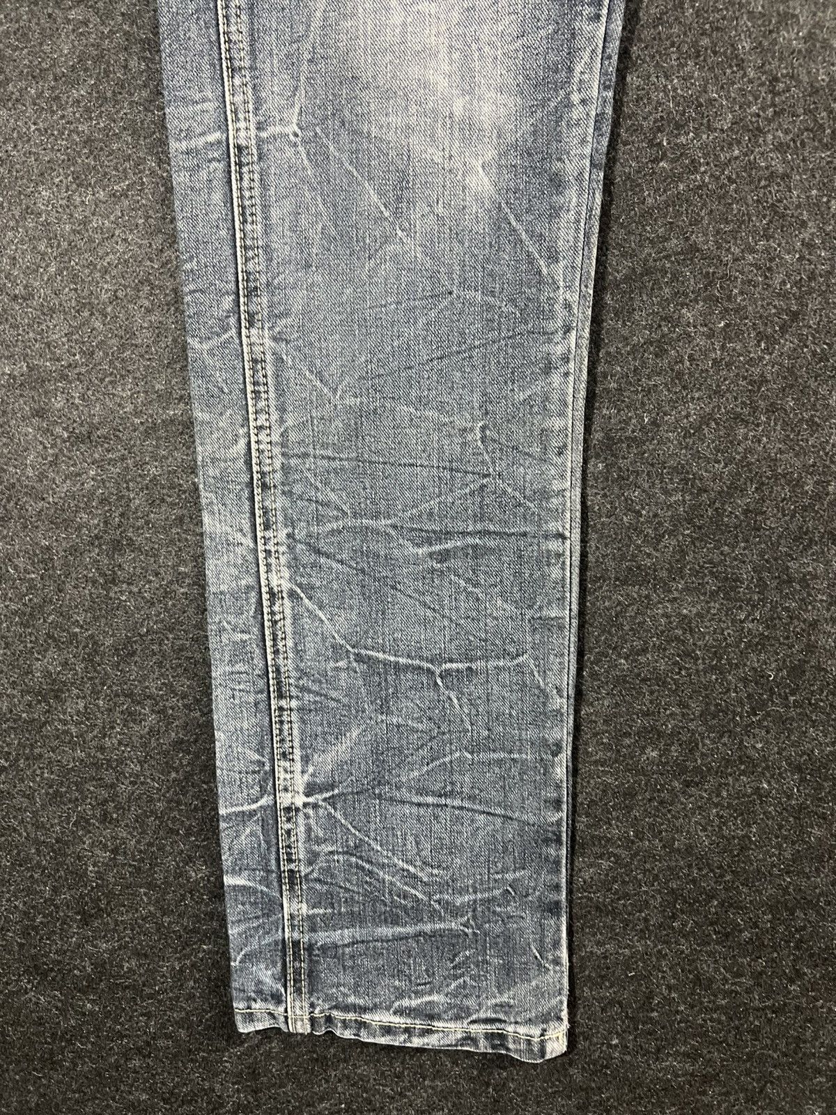 semanticdesign SemanticDesign Washed Whiskered Lightning Distress Punk Jean Size US 32 / EU 48 - 5 Thumbnail