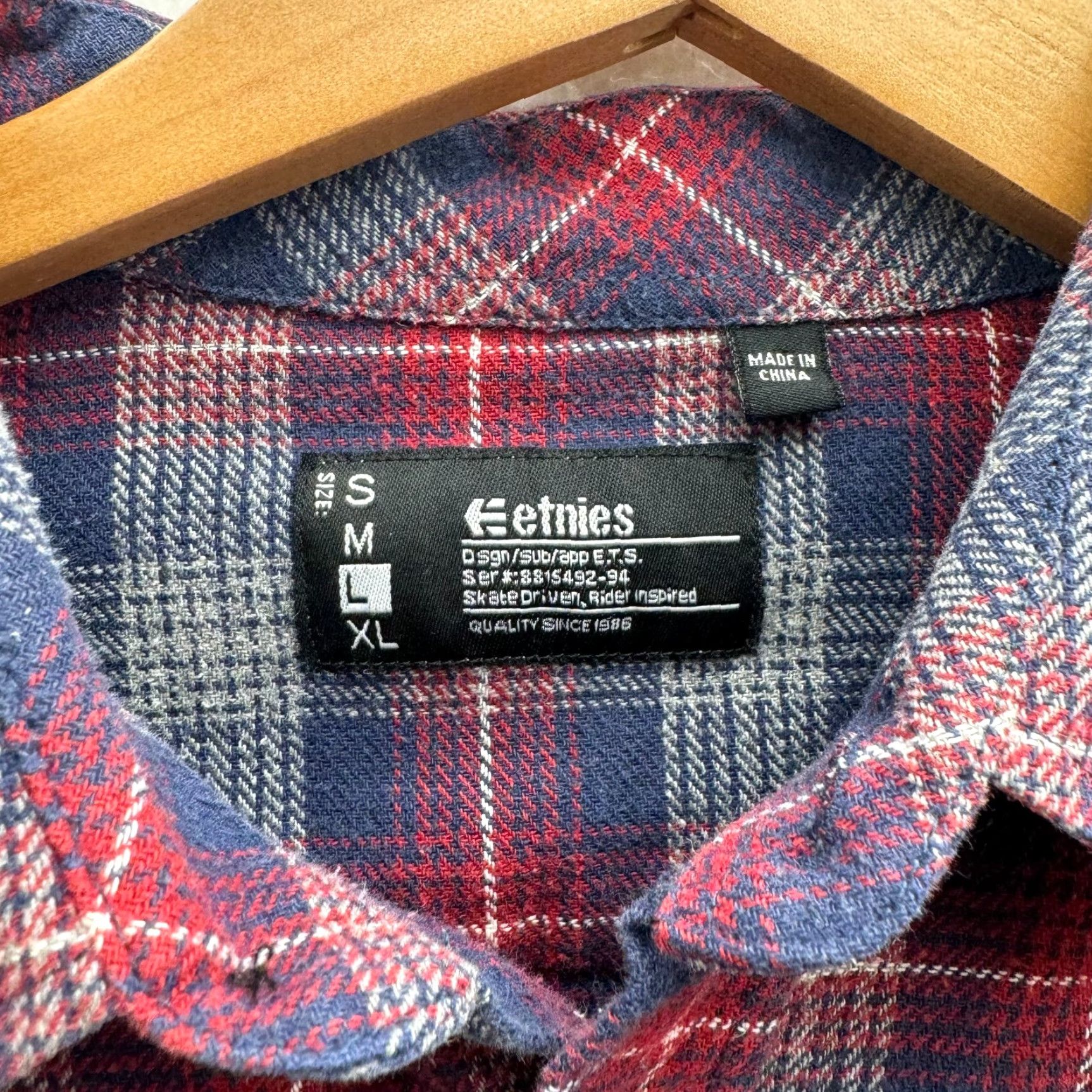 Etnies ETNIES Skateboarding Men's L Long Sleeve Plaid T-Shirt VTG Y2K 00s Skater Multicolor Size US L / EU 52-54 / 3 - 3 Thumbnail