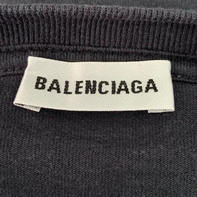 Other Balenciaga Black logo monogrammed cotton crewneck short-sl Size US XS / EU 42 / 0 - 5 Thumbnail