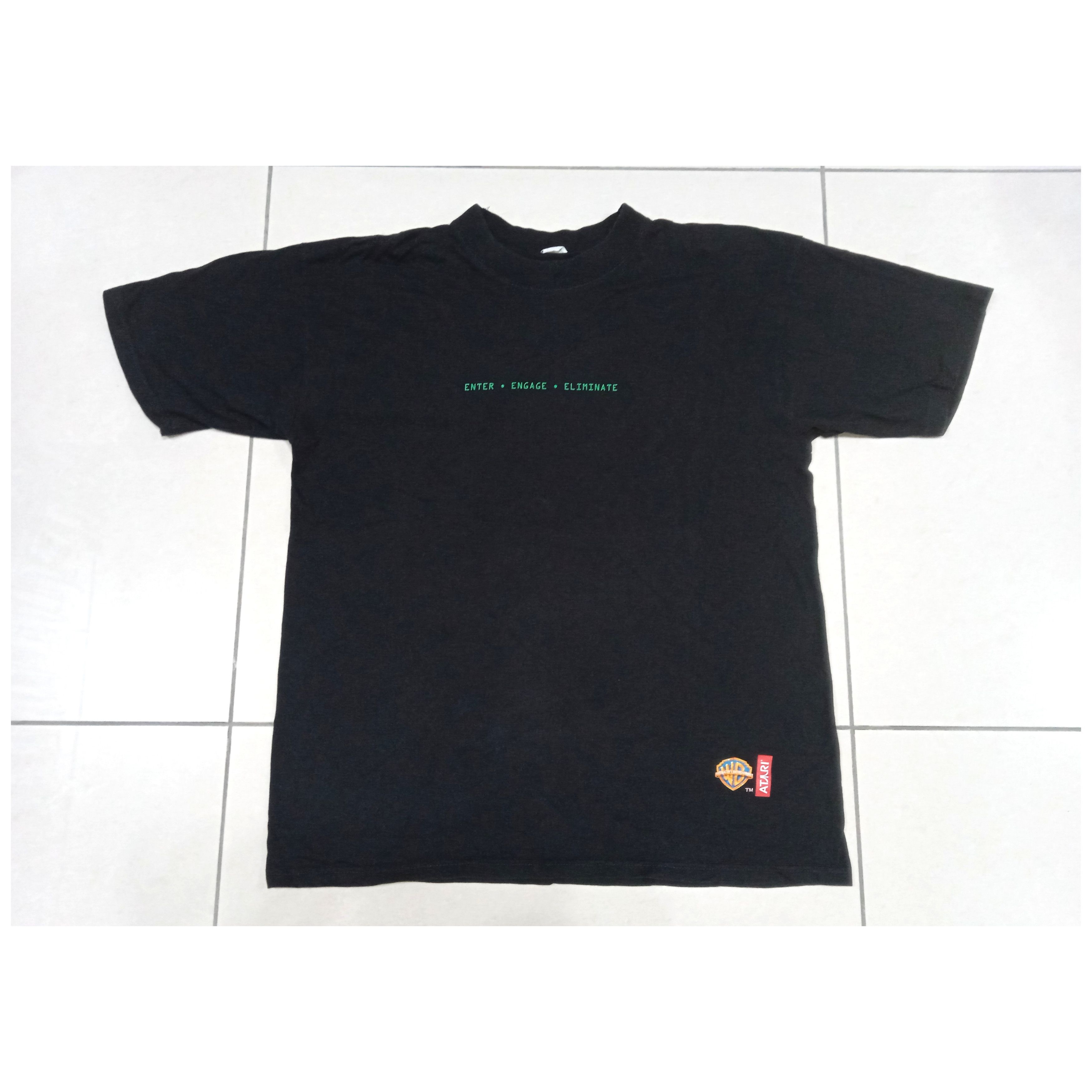 Vintage 00s Enter the Matrix 2003 Video Game T Shirt Size US L / EU 52-54 / 3 - 1 Thumbnail