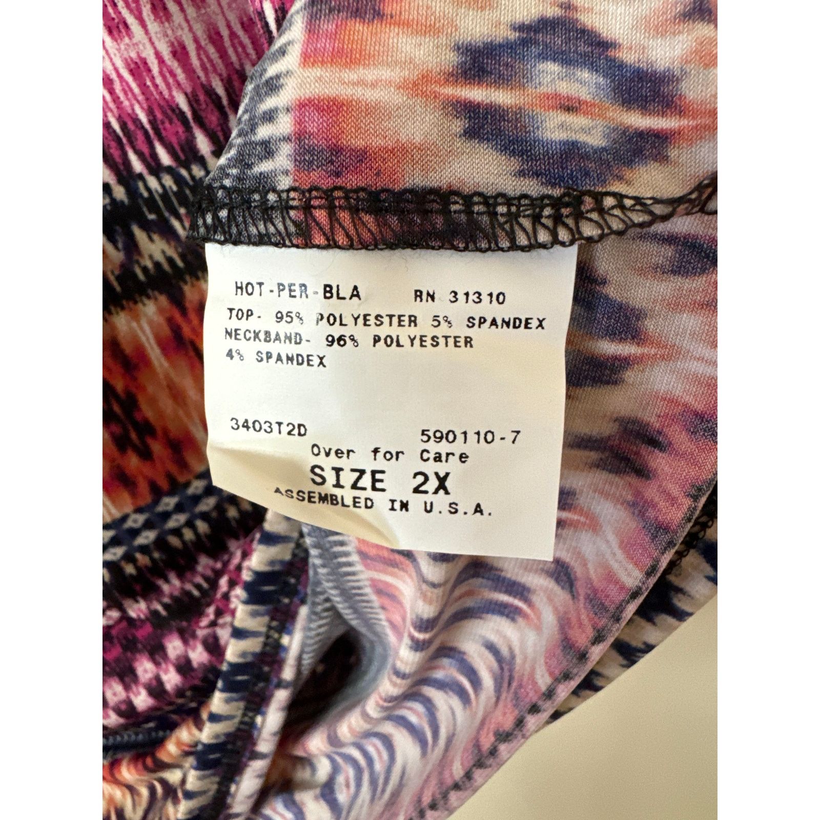 Alyx NWT Alyx 2X Sleeveless Multicolor Top Crew Neck Black Piping Size XXL / US 16-18 / IT 52-54 - 3 Thumbnail