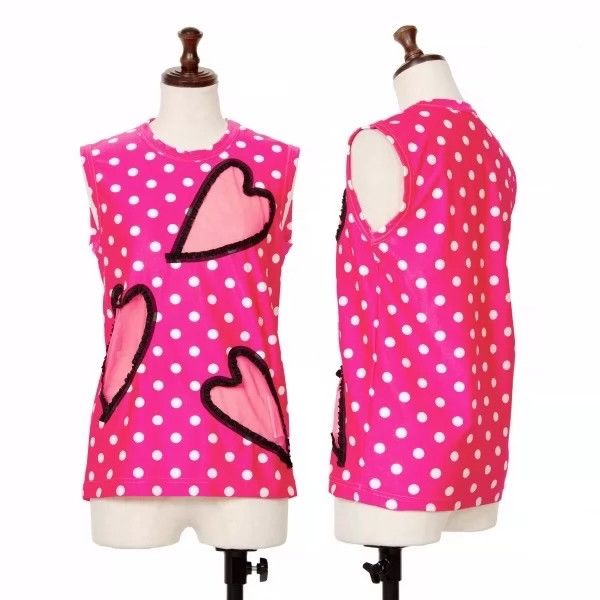Comme des Garcons Comme Des Garcons Pink Vintage See-Through Love Vest Top Size S / US 4 / IT 40 - 1 Thumbnail
