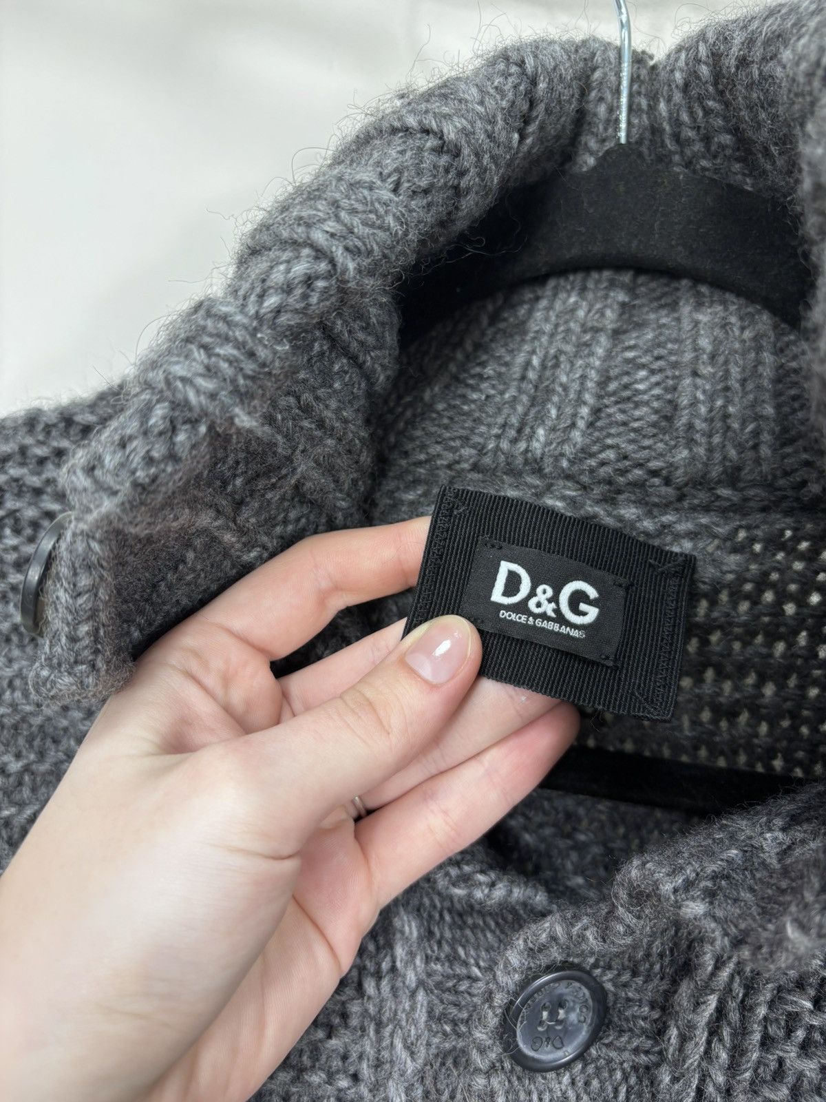 Dolce & Gabbana Vintage Dolce & Gabbana 2000s Quilted Buttoned Wool Sweater Size US M / EU 48-50 / 2 - 8 Thumbnail