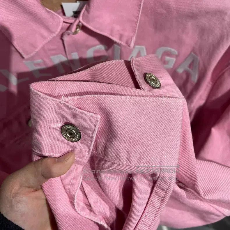 Balenciaga Balenciaga White Letter Logo Denim Jacket Size XS / US 0-2 / IT 36-38 - 7 Thumbnail
