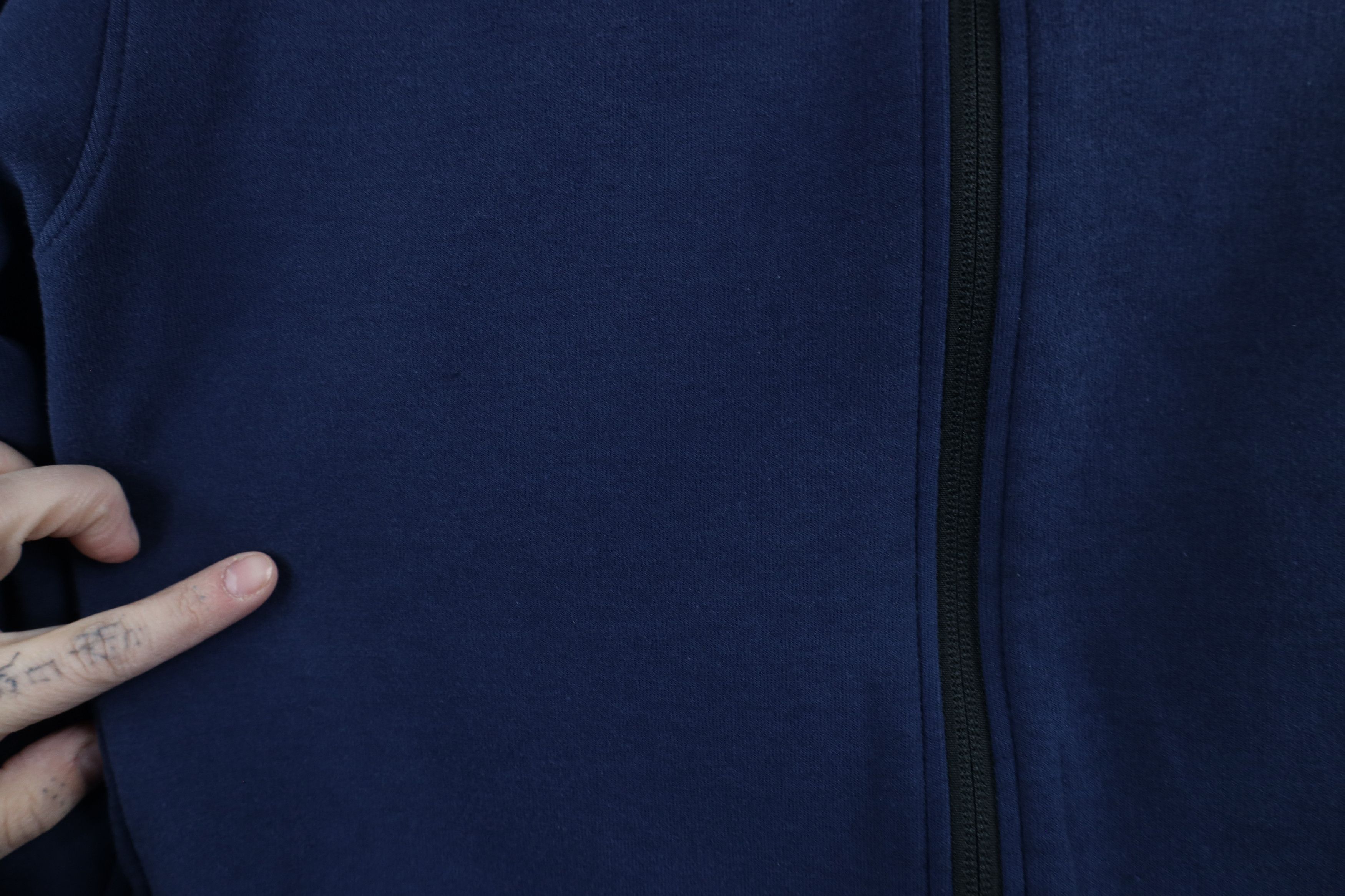 Nike × Vintage Nike Big Swoosh Logo Tech Fleece Full Zip Hoodie Sweatshirt Size US M / EU 48-50 / 2 - 5 Thumbnail