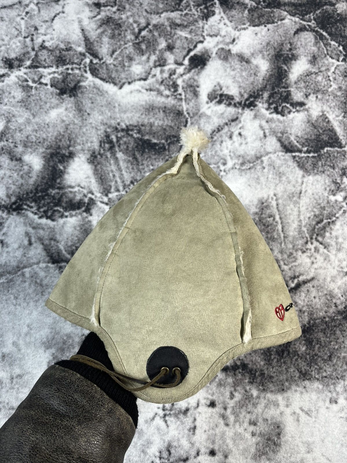 O'Neill O’Neill Aviator Shearling Winter Hat Beige Olive Adjustable Size ONE SIZE - 2 Thumbnail
