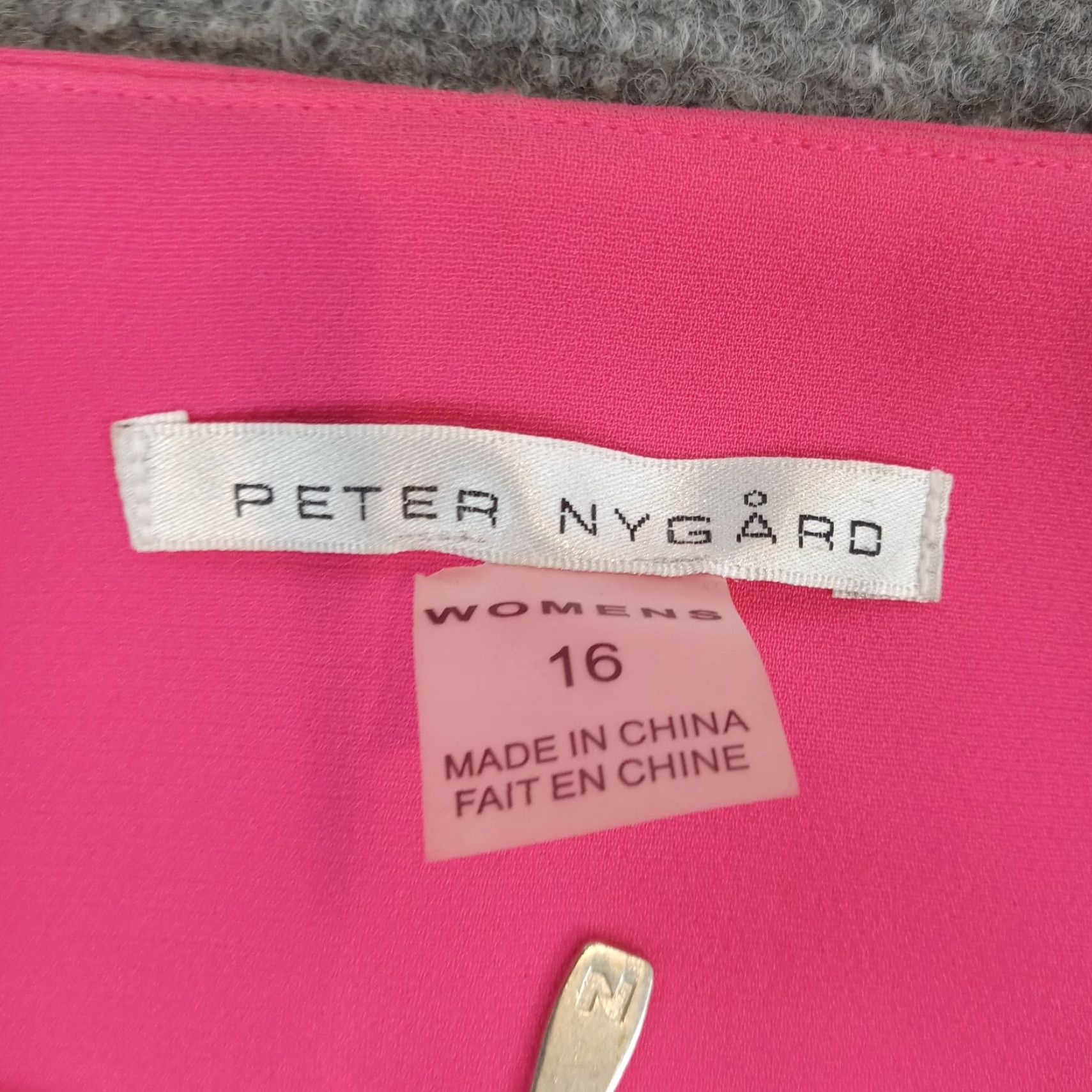 Vintage Peter Nygard Womens Pink Mid-Length Coat Jacket Size 16 Long Sleeve Office Casual Full Zip Size XXL / US 16-18 / IT 52-54 - 5 Thumbnail