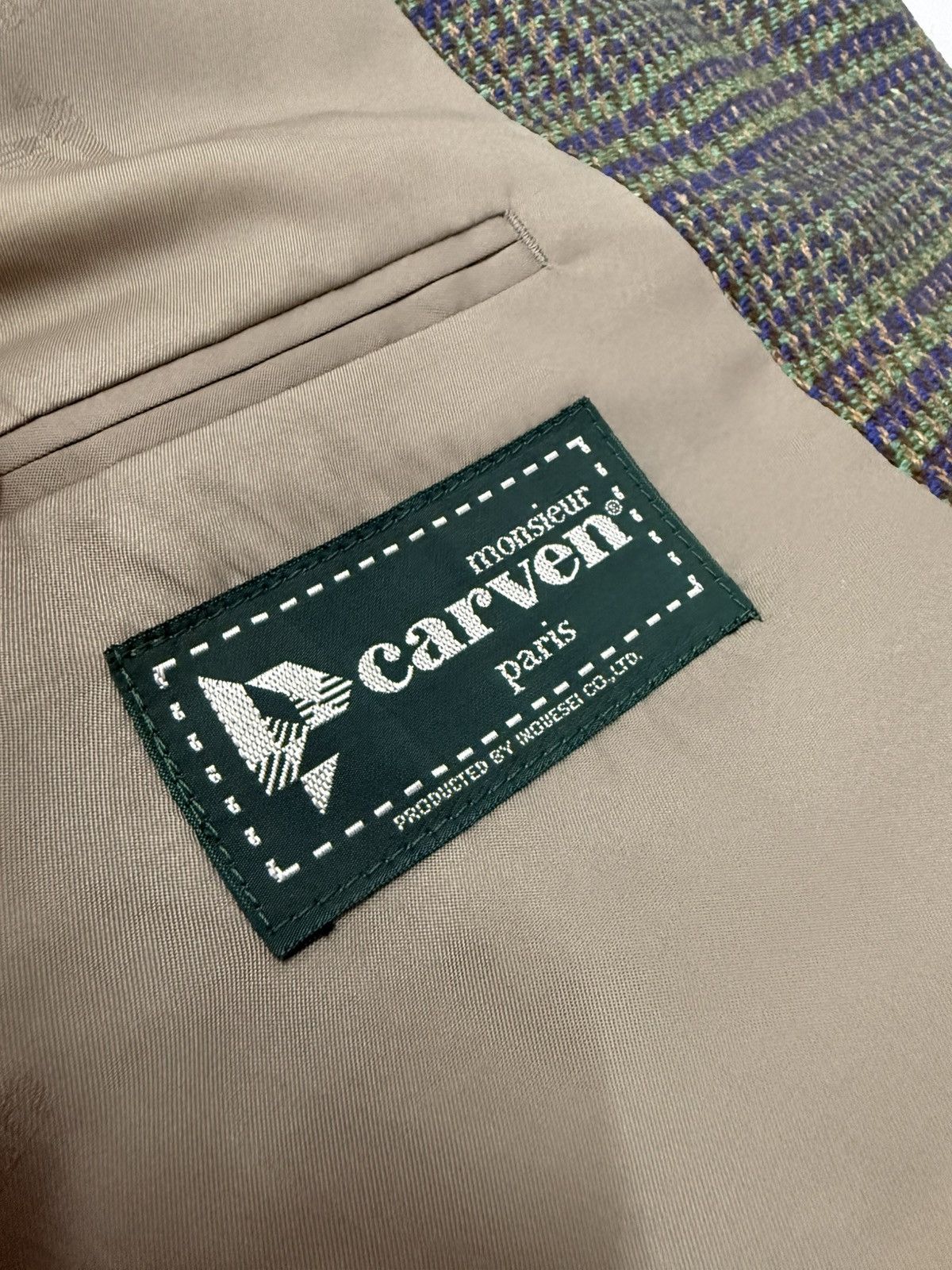 Carven 🔥 Vtg Exclusive Carven Paris Wool Tweed Houndstooth Blazer Size US S / EU 44-46 / 1 - 9 Thumbnail
