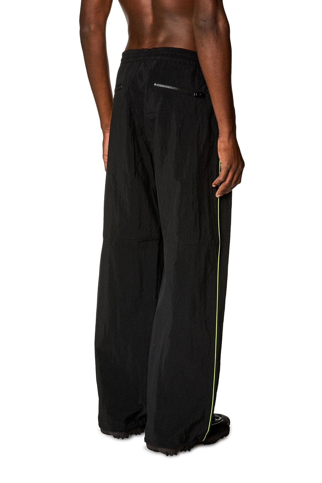 Diesel Diesel Crinkle Nylon Tech Track Pants Black/Neon Size 48 W32 Size US 32 / EU 48 - 22 Thumbnail