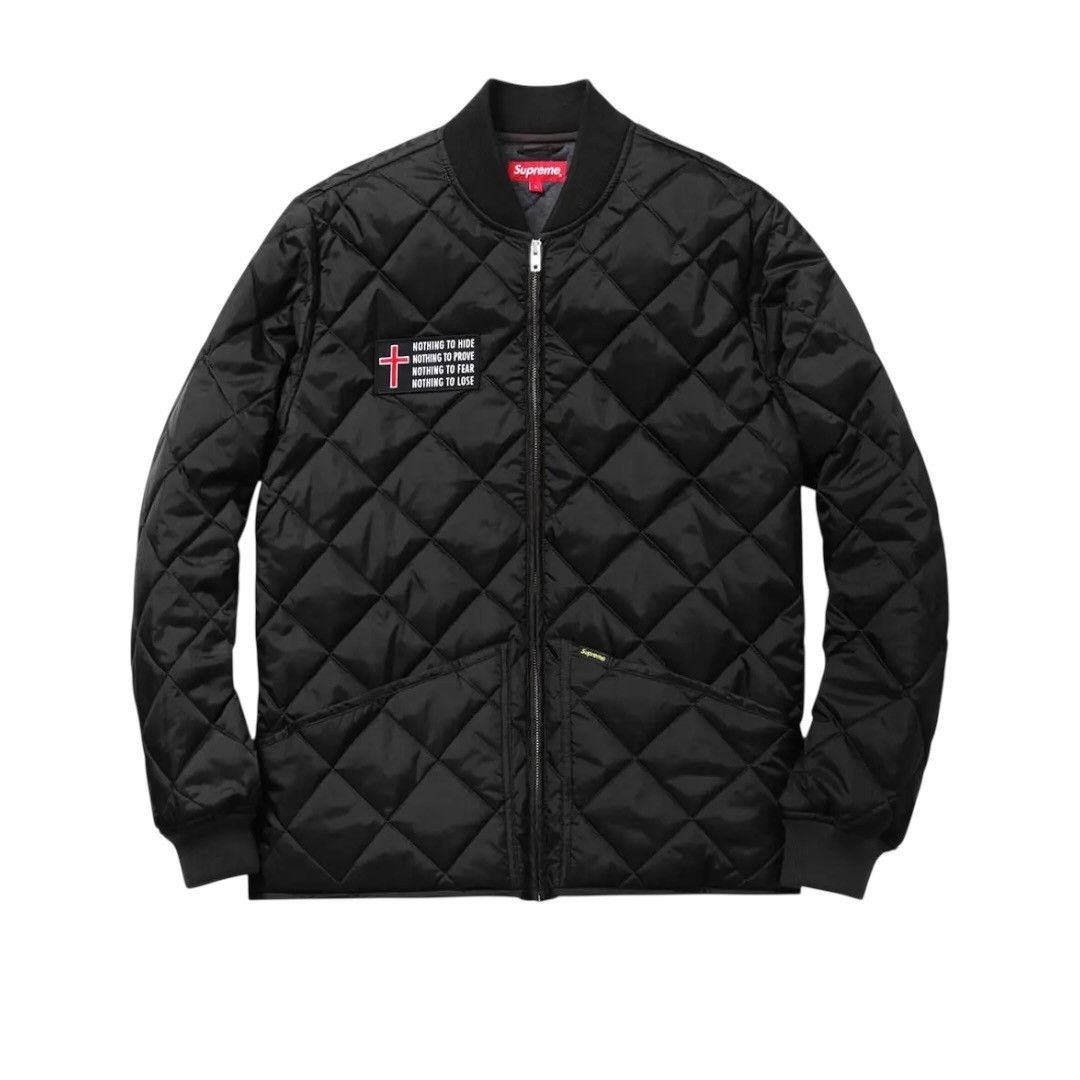 Supreme Supreme Satin Quilted Roses Bomber Jacket | Grailed