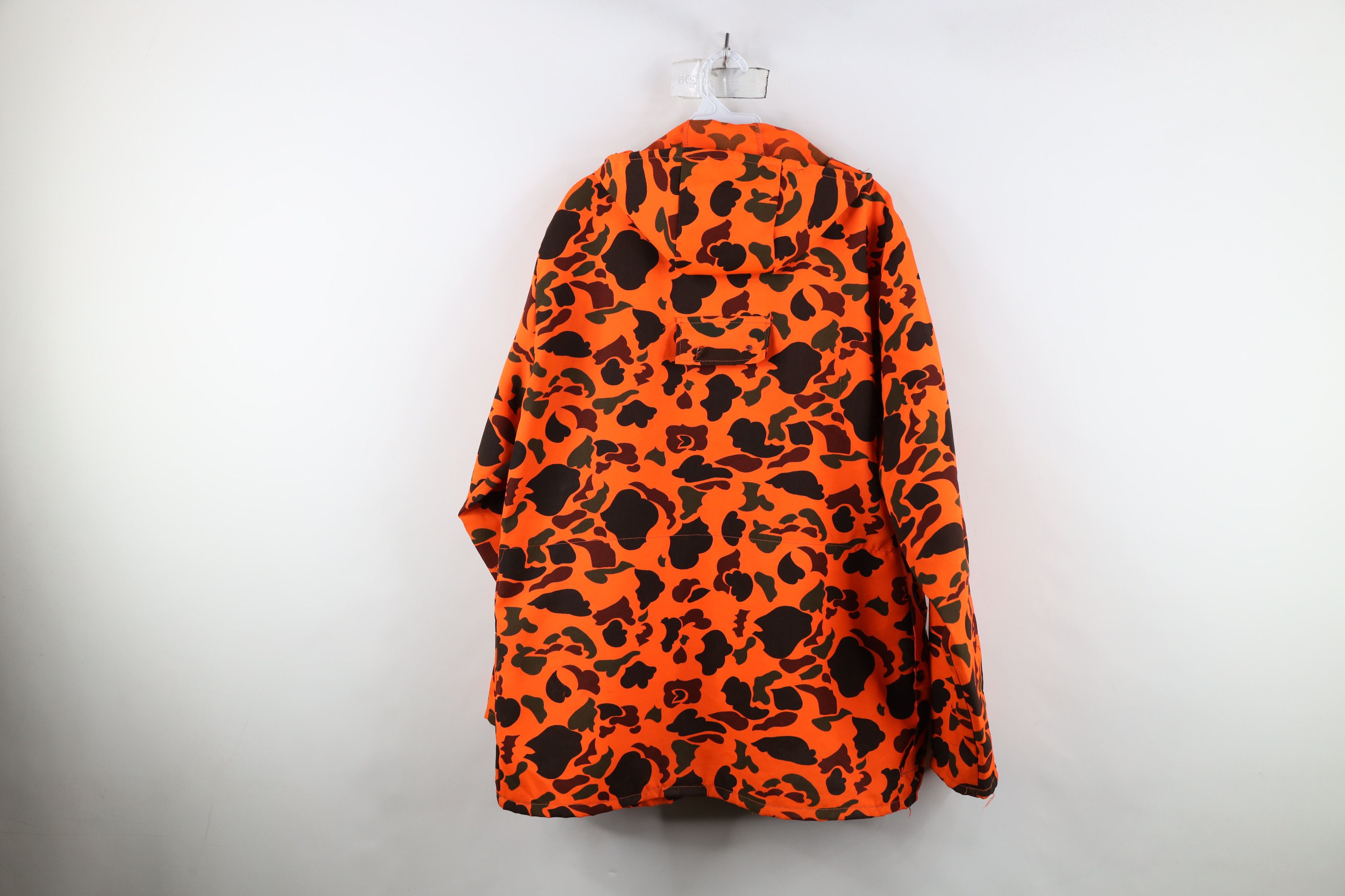 Vintage Vintage 90s Streetewar Hooded Jacket Blaze Orange USA Size US XXL / EU 58 / 5 - 13 Thumbnail