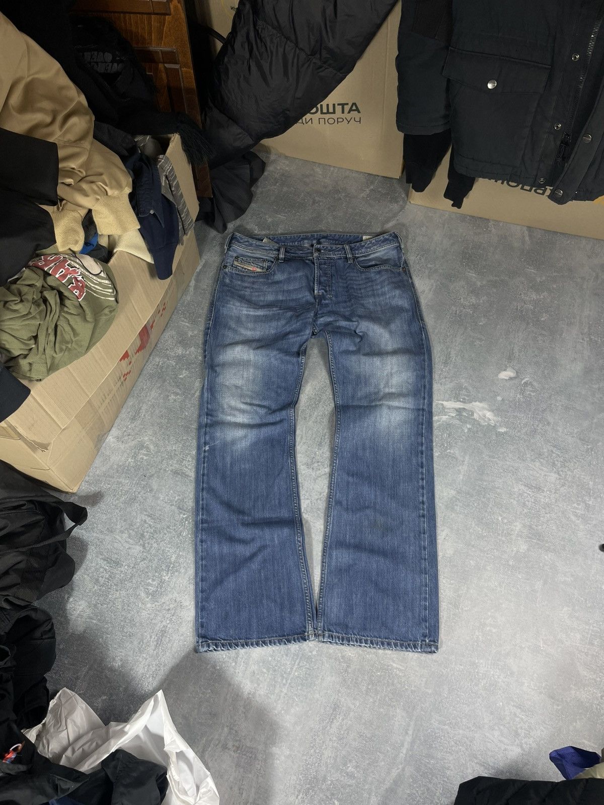 Diesel Vintage baggy Diesel zatiny larkee denim jeans Size US 34 / EU 50 - 4 Thumbnail