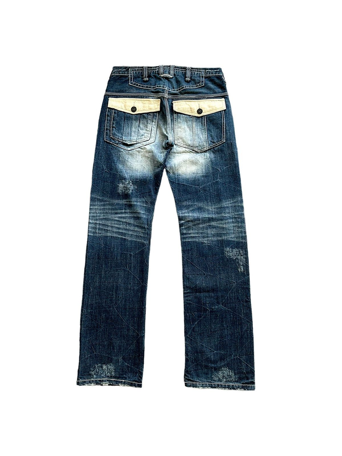 Japanese Brand 00’s Army of No !!! calf leather jeans Size US 32 / EU 48 - 2 Thumbnail