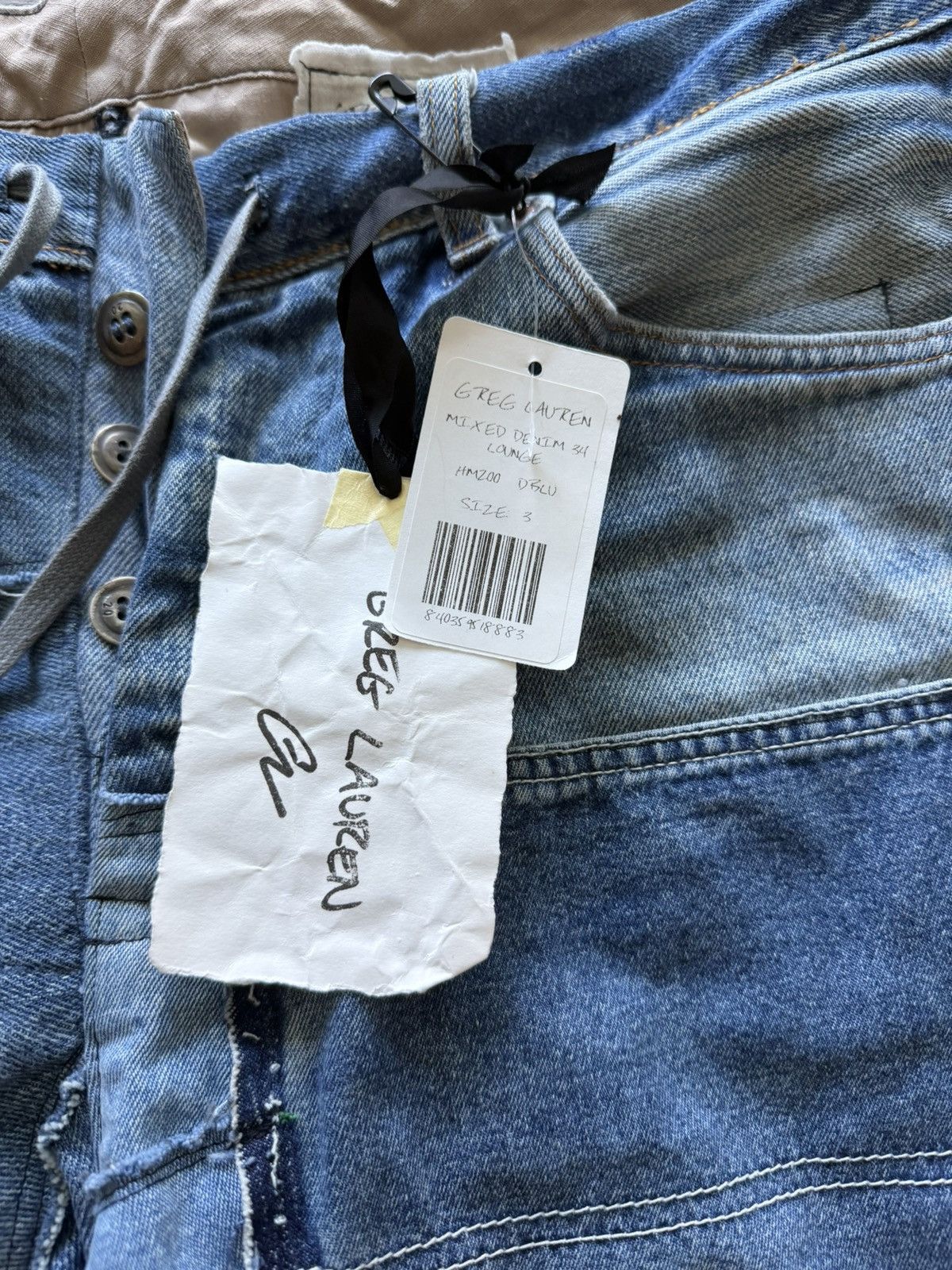 Greg Lauren Greg Lauren mixed denim 34 lounge size 3 Size US 36 / EU 52 - 3 Thumbnail