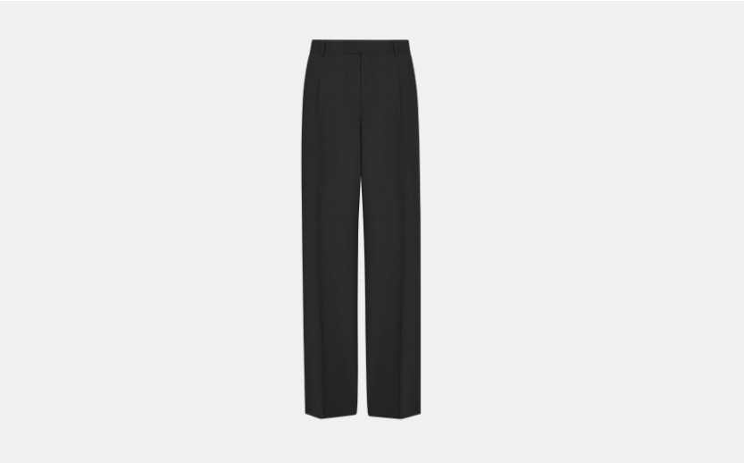 Dior o1w1db10525 493C10 Tailored Wide-Leg Pant in Black Size US 30 / EU 46 - 1 Thumbnail