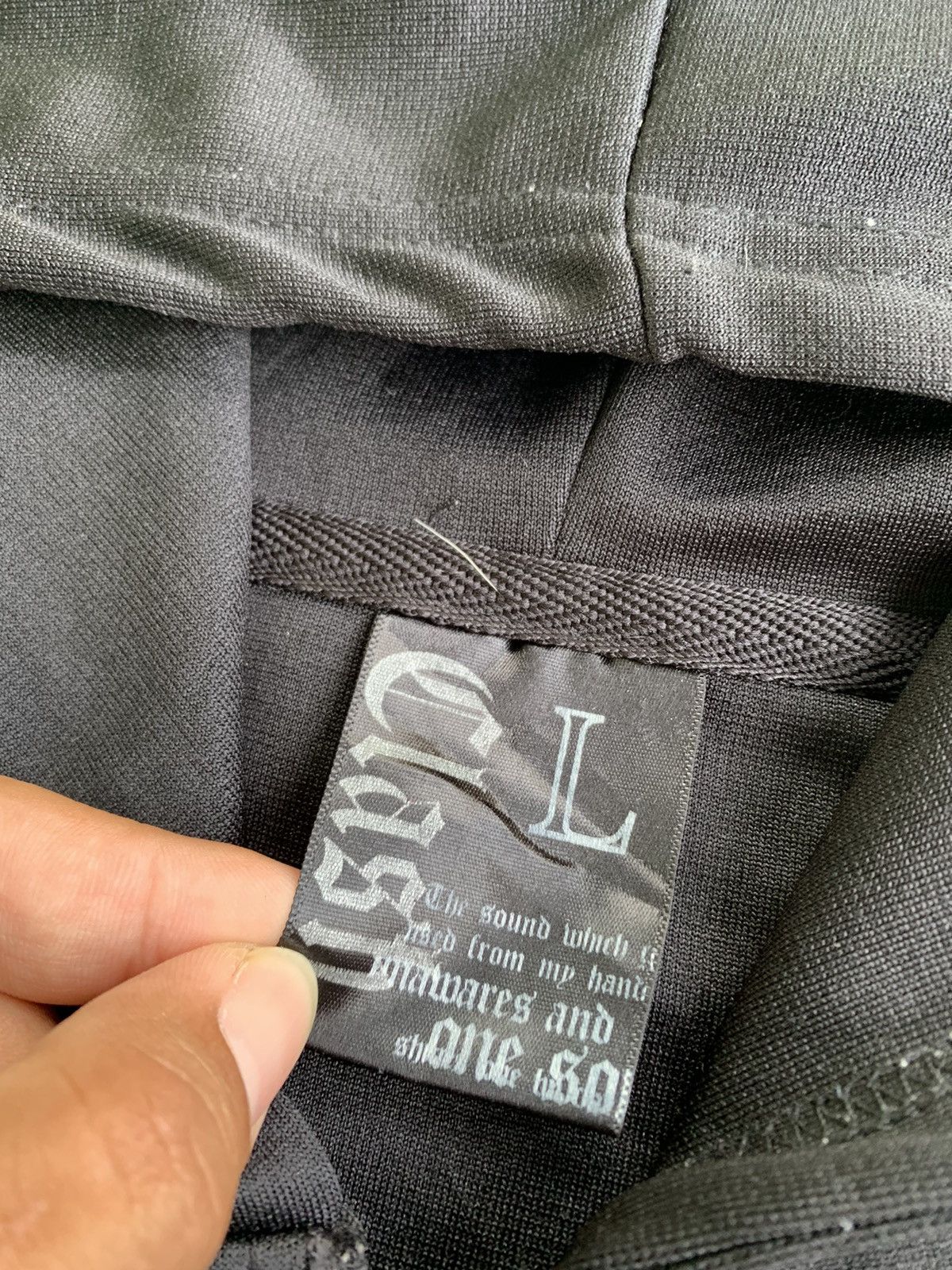 If Six Was Nine × Japanese Brand × Le Grande Bleu (L.G.B.) Vtg Y2k Clash Crossing Revolt Poem Zipper Hoodie Size US L / EU 52-54 / 3 - 11 Thumbnail