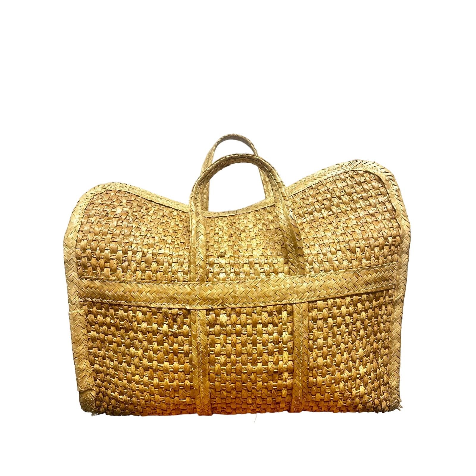 Handmade Handwoven natural straw tote bag Size ONE SIZE - 4 Thumbnail