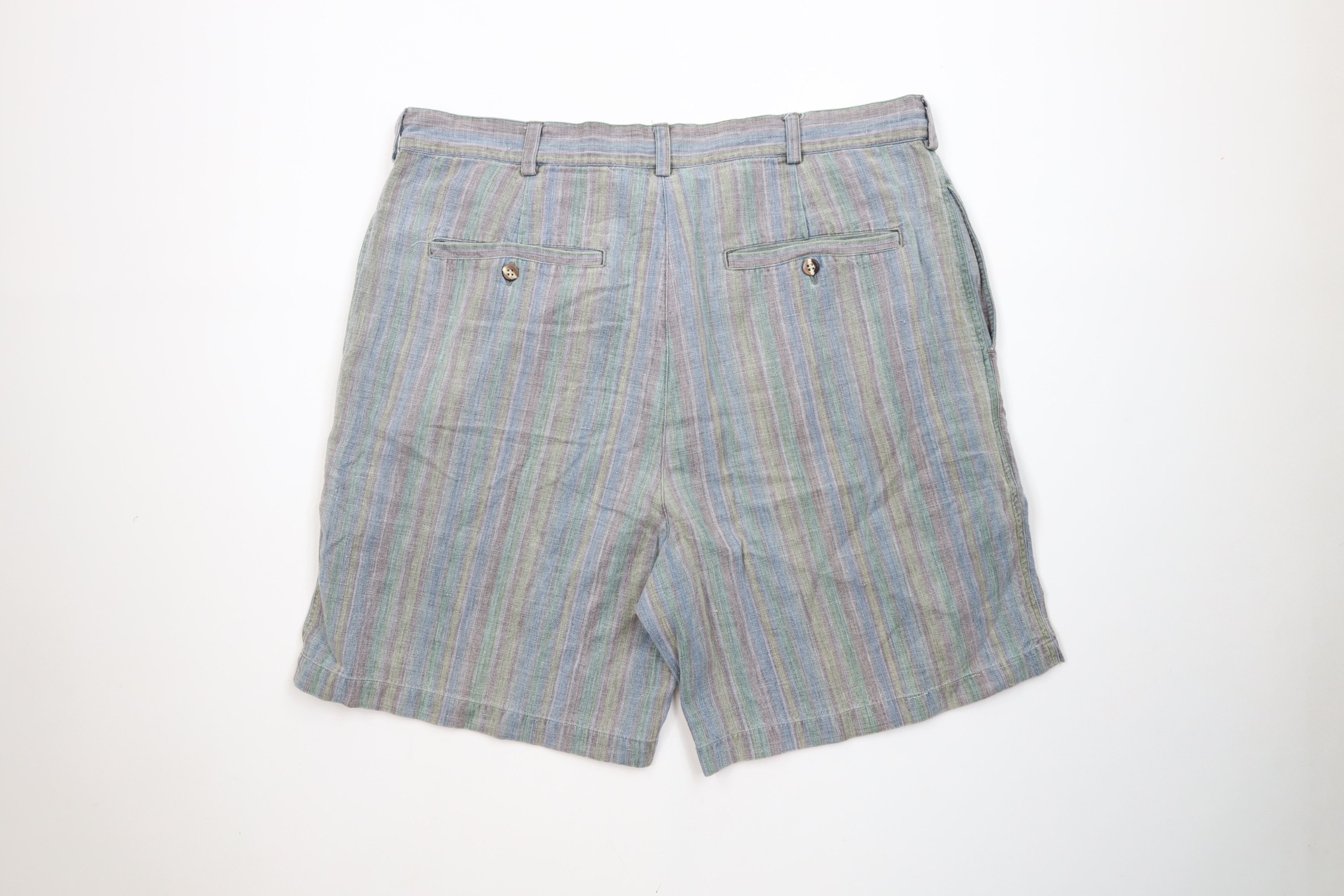 Woolrich Woolen Mills Vintage 90s Woolrich Rainbow Above Knee Chino Shorts Cotton Size US 36 / EU 52 - 9 Thumbnail