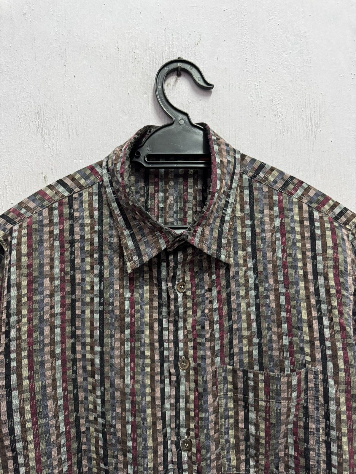 Missoni Missoni Multicolour Small Checkered Button Up Shirt Size US M / EU 48-50 / 2 - 5 Thumbnail