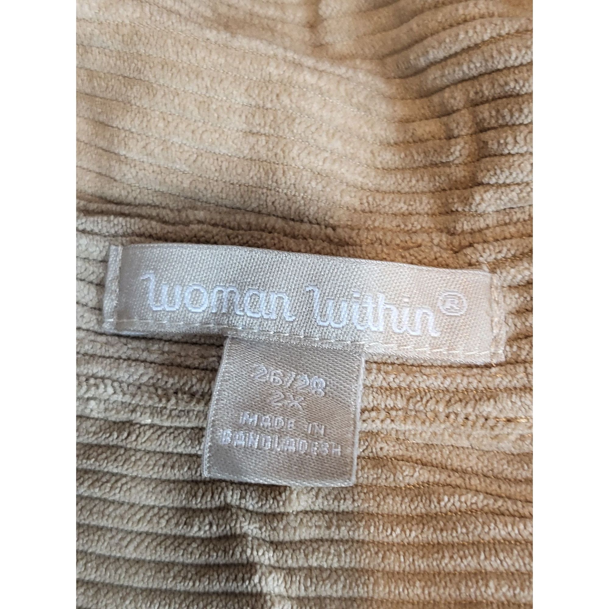 Other Woman Within Corduroy Button Down Shirt Women Sz 2X 26-28 Br Size XXL / US 16-18 / IT 52-54 - 7 Thumbnail