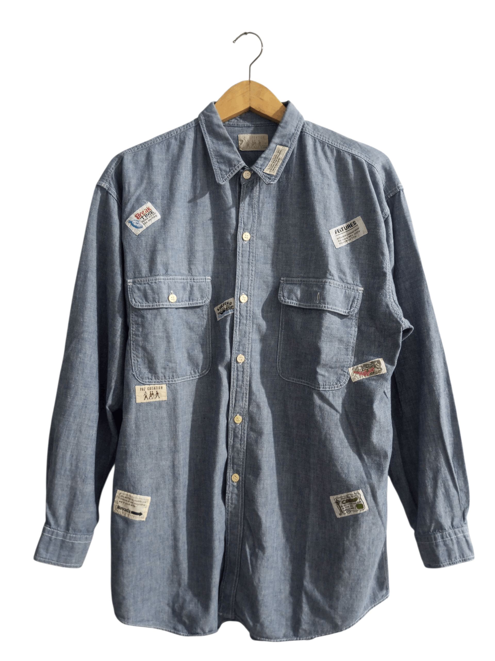 20471120 Vintage Paz creation patch work long sleeve button up Size US XL / EU 56 / 4 - 1 Thumbnail