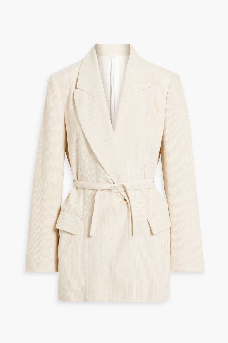 Brunello Cucinelli o1y0725 Blazer in Ivory Size M / US 6-8 / IT 42-44 - 1 Thumbnail