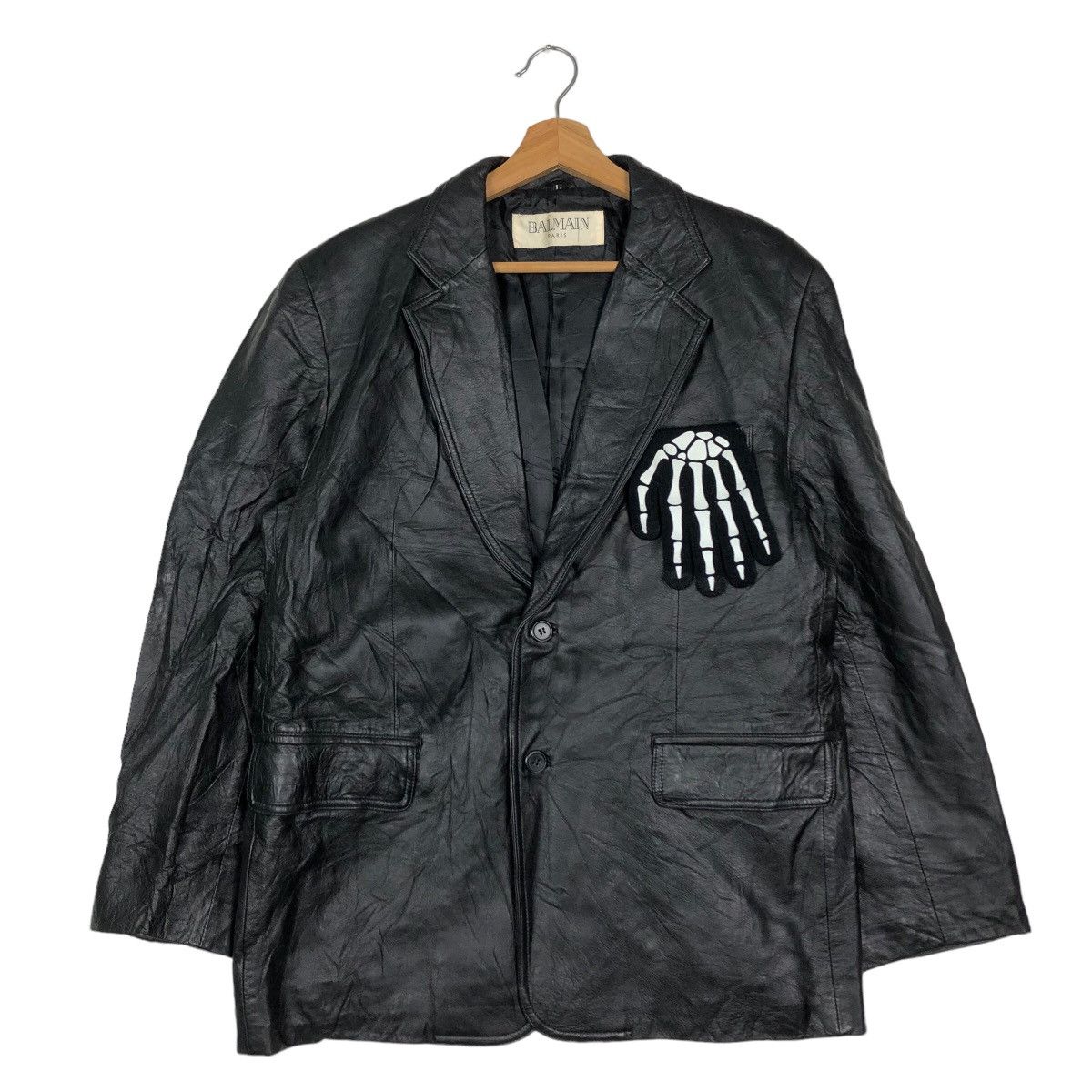 Balmain 🔥90’s Vintage Chore Leather Jacket Balmain Paris Size US M / EU 48-50 / 2 - 2 Thumbnail
