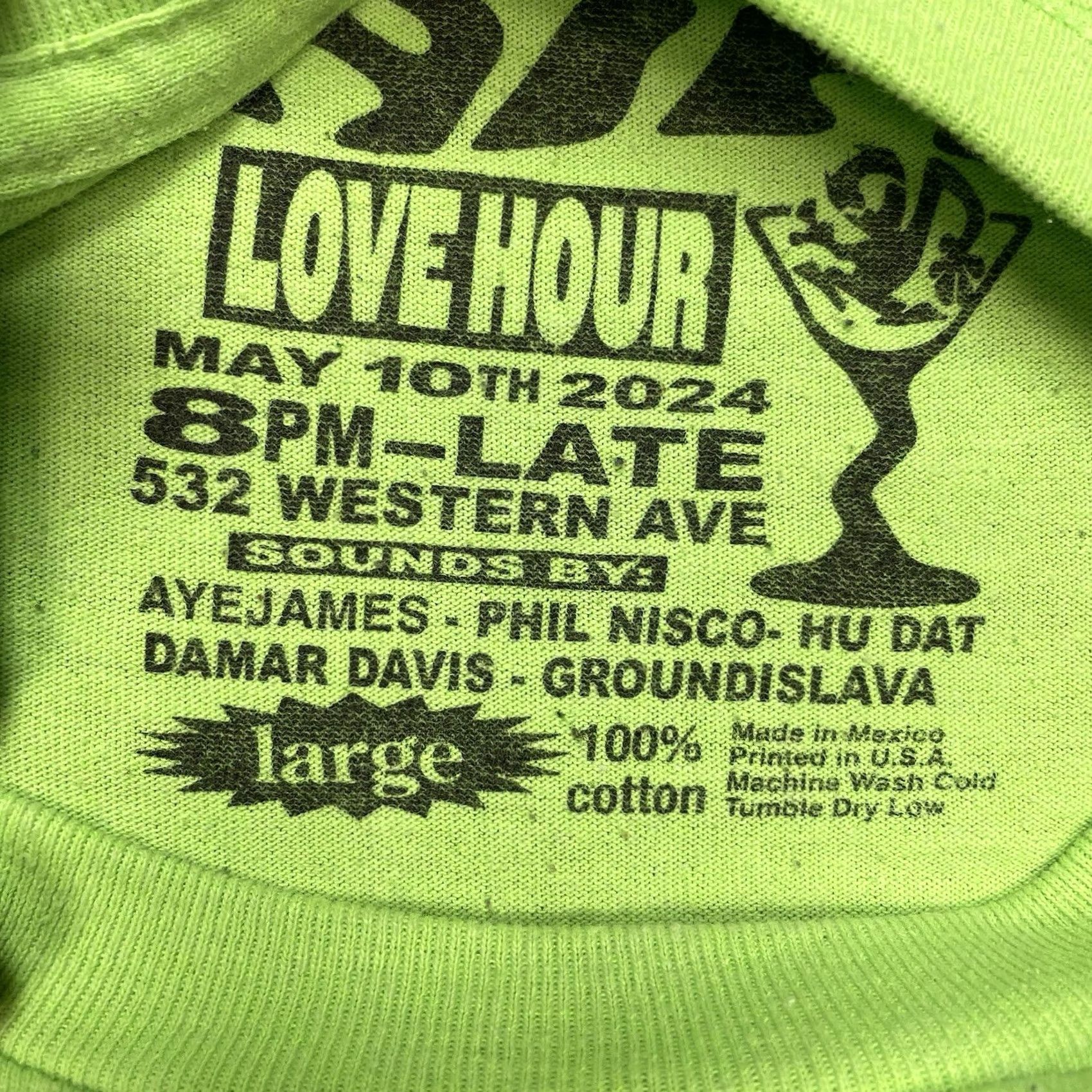 Vintage Love Pleasures Shirt L Men Green PBR Pabst Blue Ribbon Love Hour Birthday Yes Shirt Mens Green Size US L / EU 52-54 / 3 - 4 Thumbnail