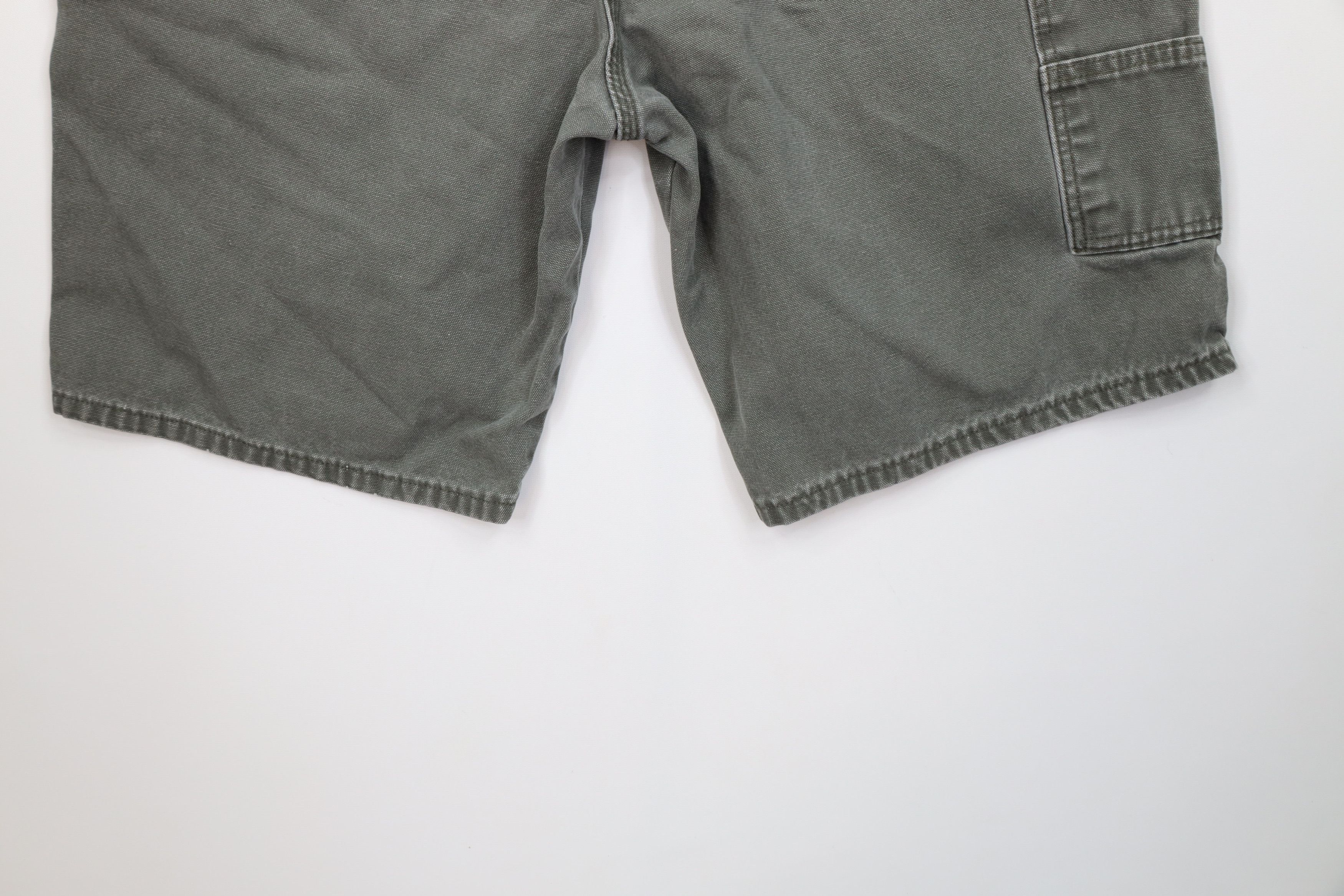 Dickies Vintage Dickies Relaxed Fit Canvas Dungaree Shorts Green Size US 38 / EU 54 - 13 Thumbnail
