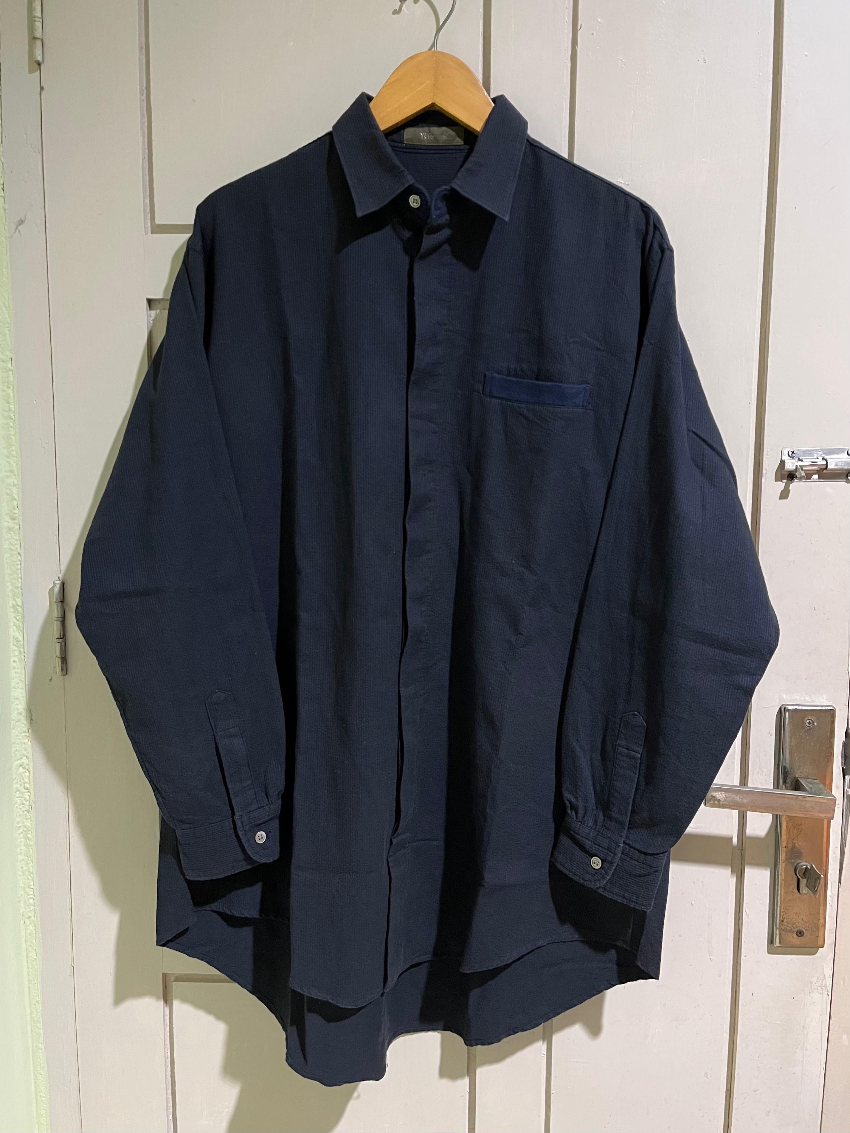 トップス S'YTE 100/2 Broad Regular Collar Shirt Yohji Yamamoto S'YTE 100/2 Broad Regular Collar Long Shirt