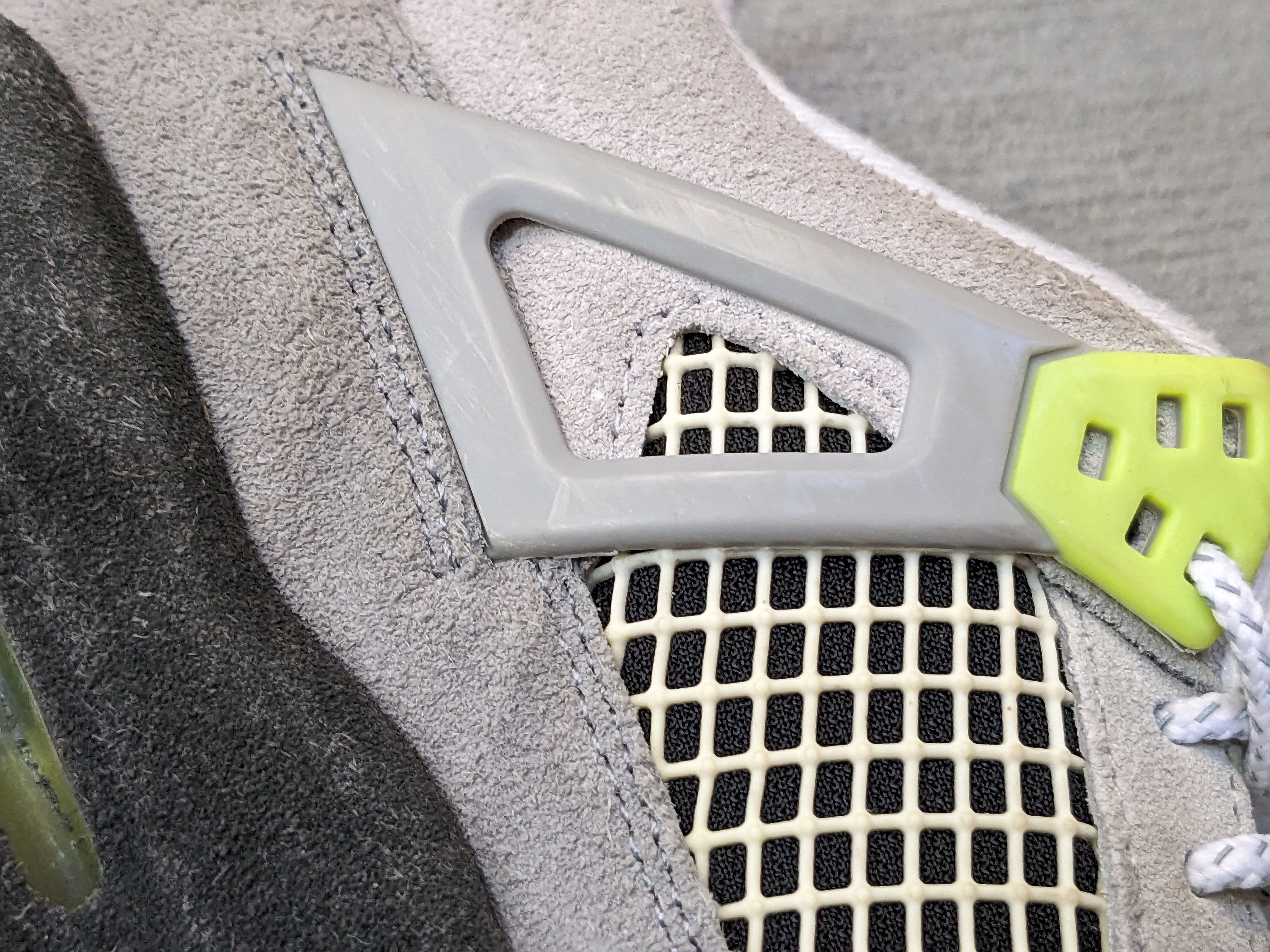 Jordan Brand Nike Air Jordan 4 Retro SE Neon Green Gray Suede CT5343-007 Size US 6.5 / EU 39-40 - 9 Thumbnail