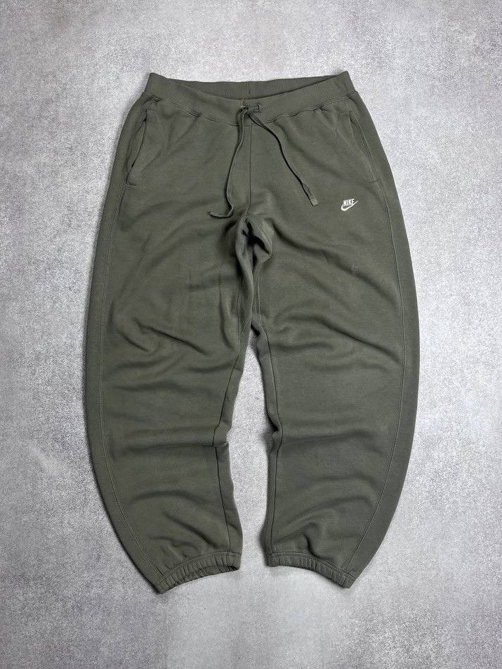 VINTAGE NIKE SWOOSH BAGGY COTTON SWEATPANTS Y2K M