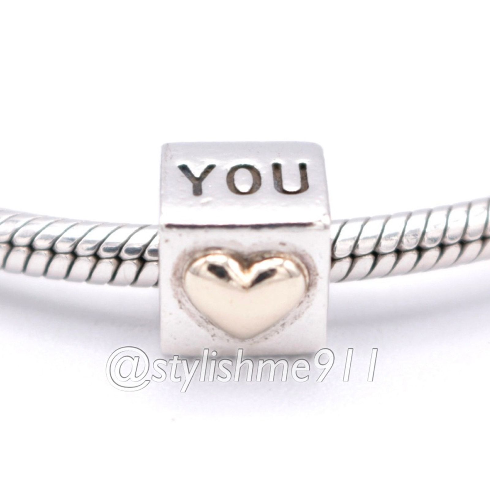 pandora Authentic PANDORA I Love You Charm with 14K Gold - 790200 Size ONE SIZE - 1 Thumbnail