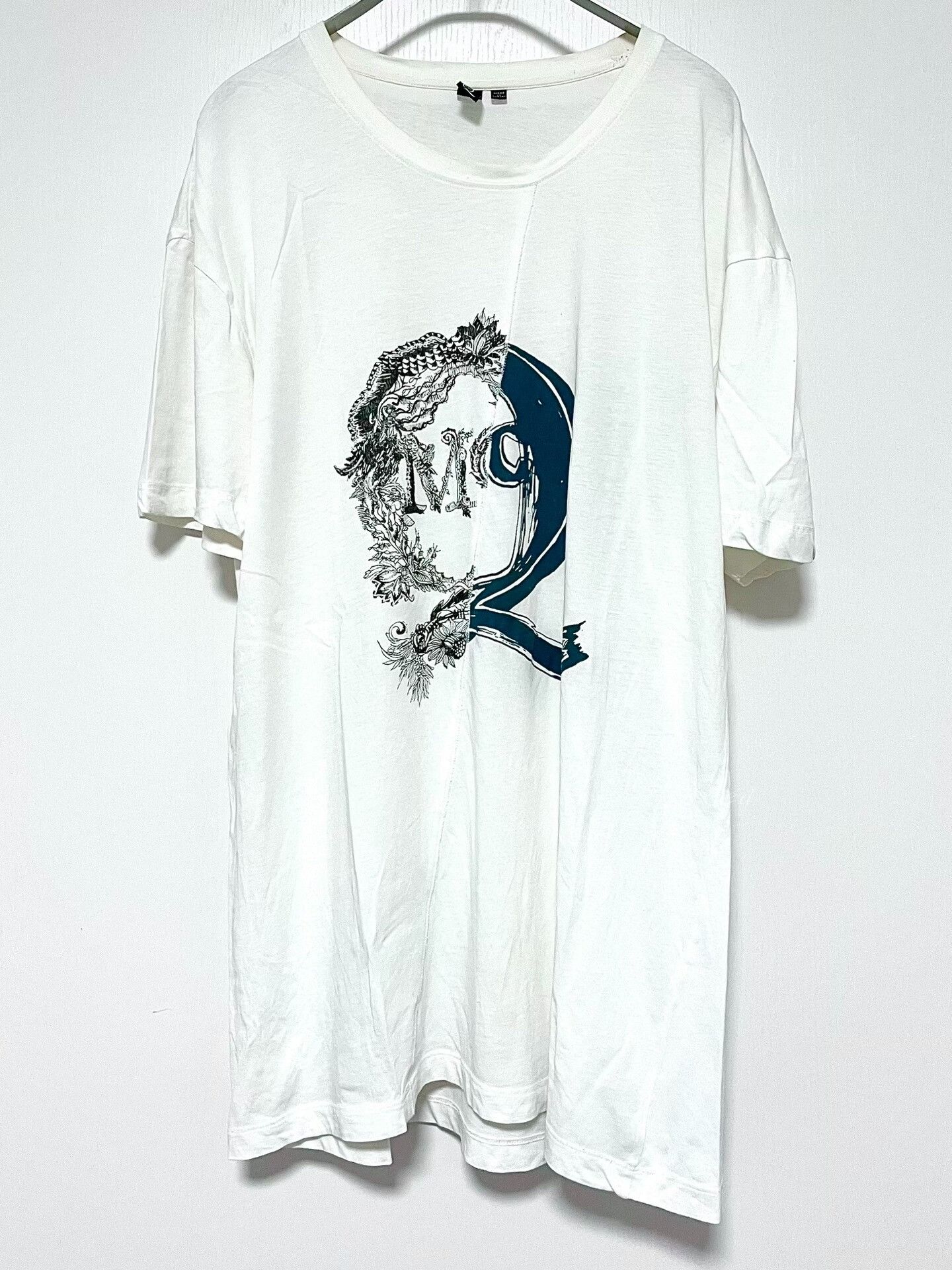 McQ Alexander McQueen McQueen Patchwork White Printed T-Shirt Size US M / EU 48-50 / 2 - 1 Thumbnail