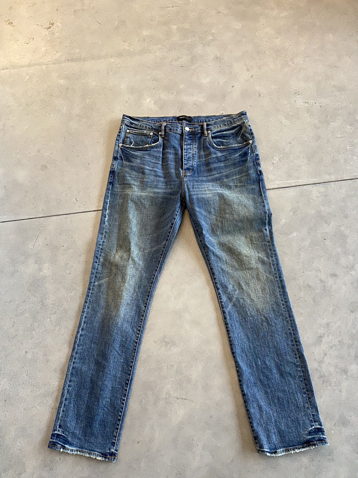 Purple Brand Purple Brand Jean Fades Light Wash Navy Size US 38 / EU 54 - 1 Thumbnail