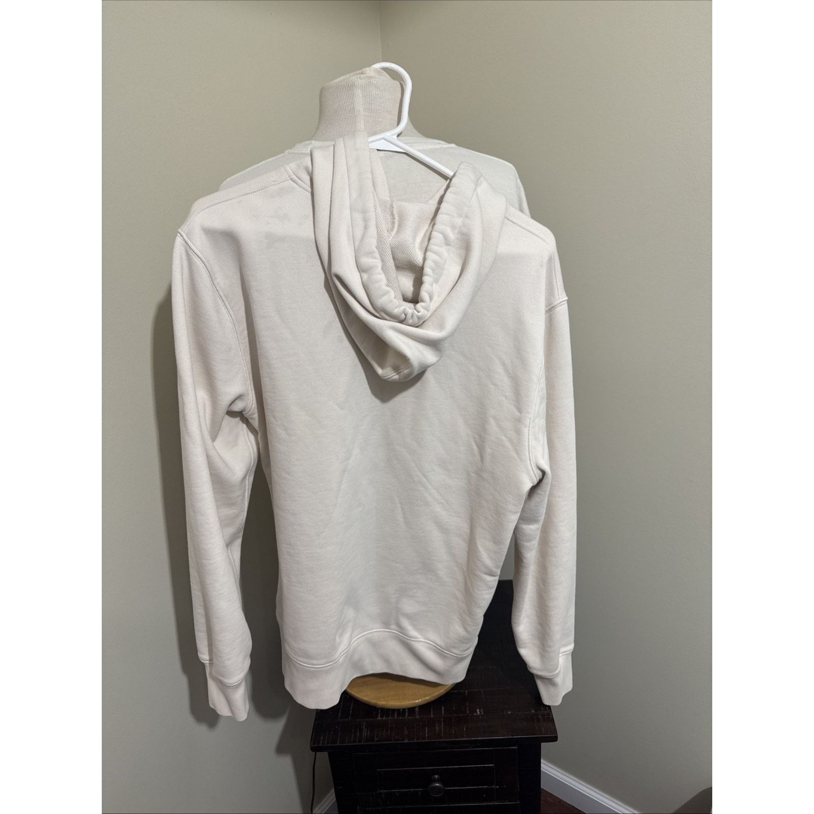 J.Crew J.Crew Men's Fleece Pullover Hoodie LARGE Ivory Beige Bone Size US L / EU 52-54 / 3 - 2 Thumbnail