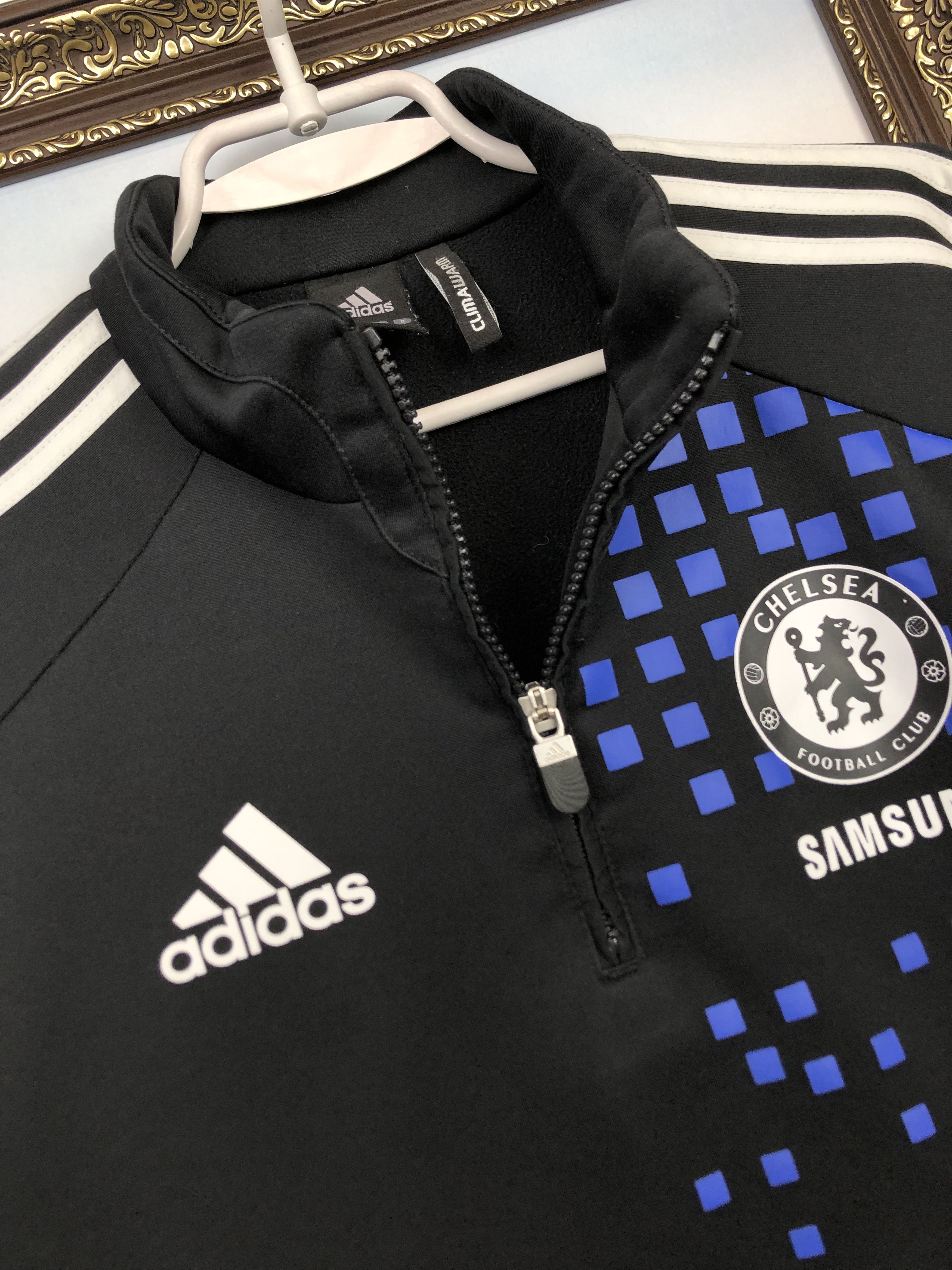 Adidas Vintage Adidas Chelsea Football Sweatshirt Soccer Jacket Size US S / EU 44-46 / 1 - 4 Thumbnail