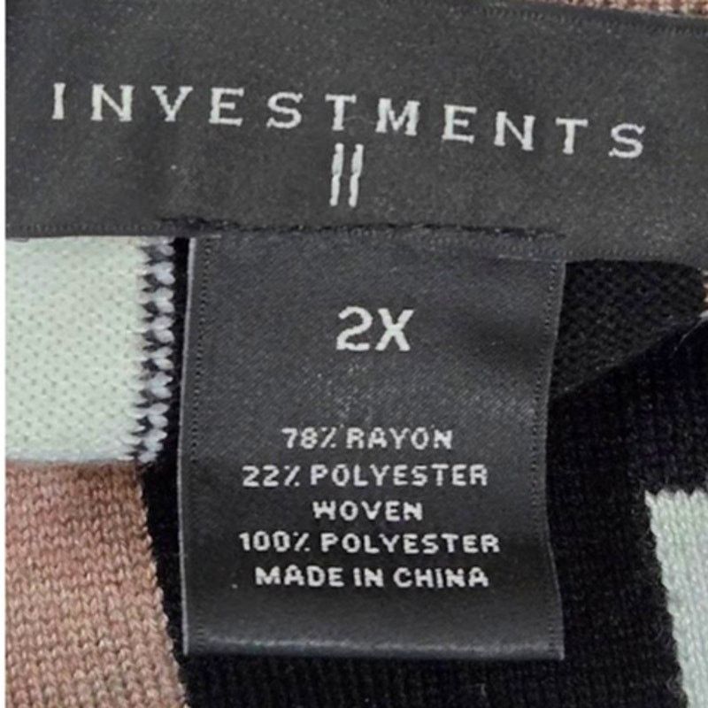 Other Investments II Colorblock Top 2X Women’s Size XXL / US 16-18 / IT 52-54 - 5 Thumbnail