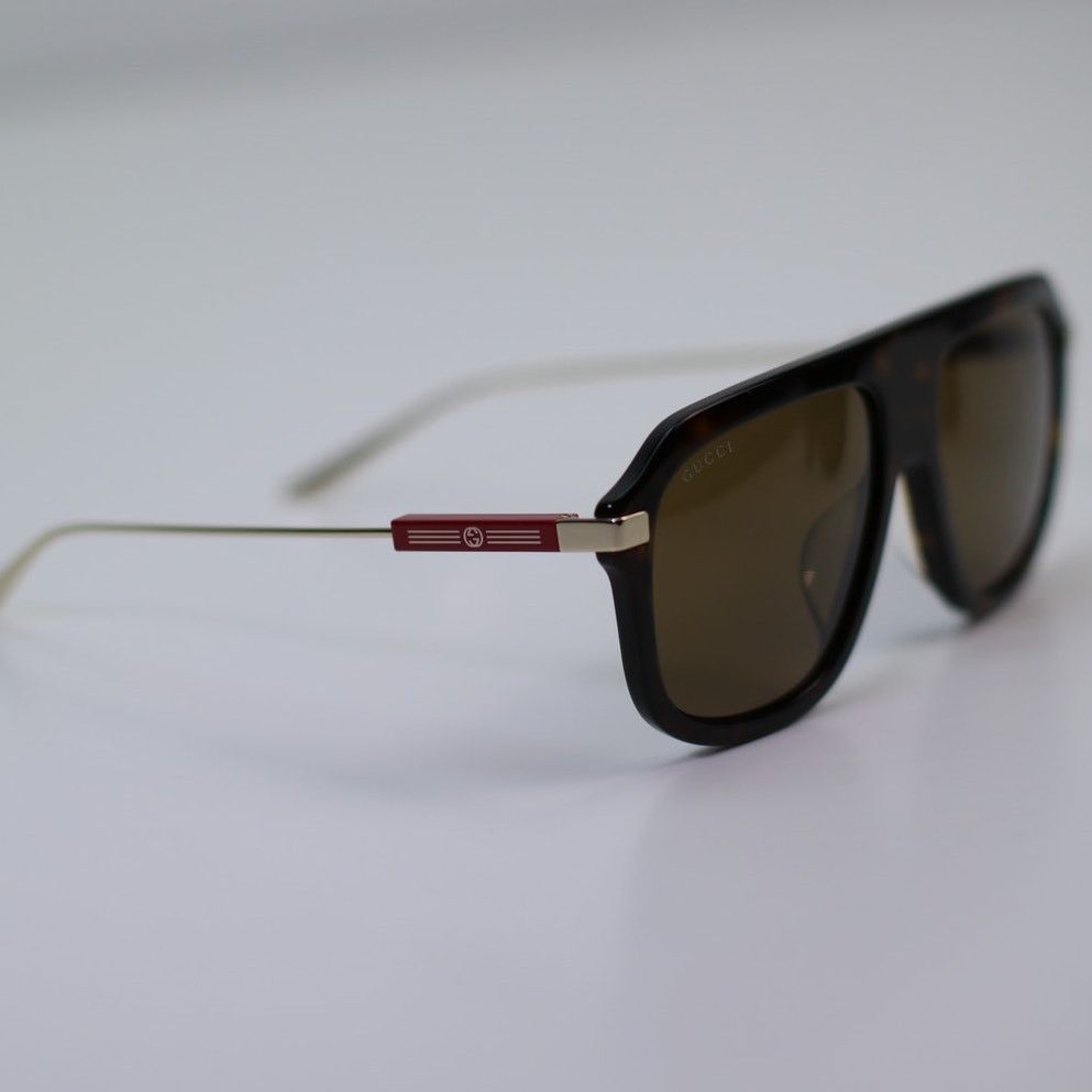 Gucci NEW Gucci Sunglasses GG1309S 006 Dark Havana/Brown Unisex Size ONE SIZE - 2 Thumbnail