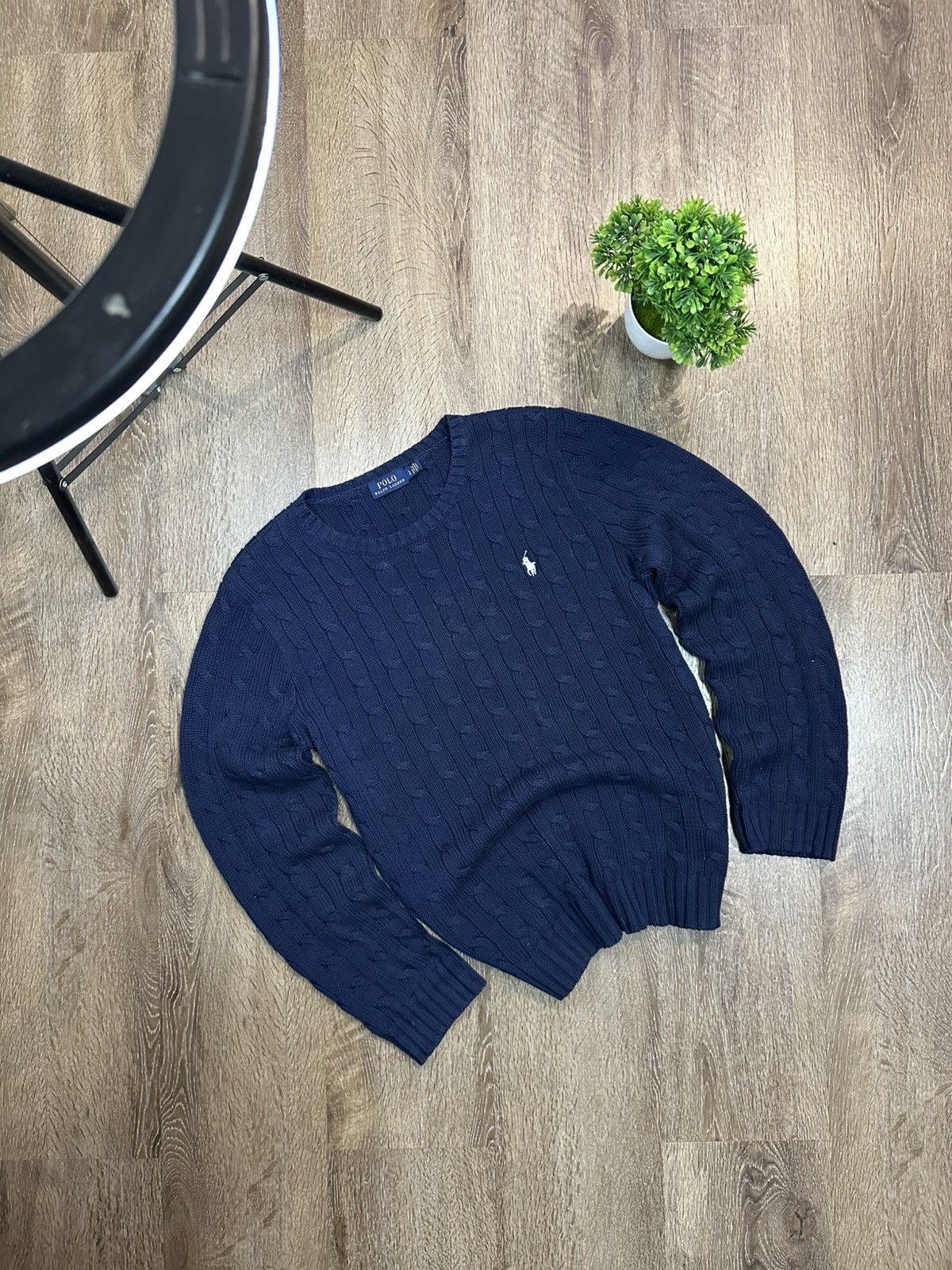 Polo Ralph Lauren Polo Ralph Lauren Cable Knit Sweater Size US L / EU 52-54 / 3 - 1 Thumbnail