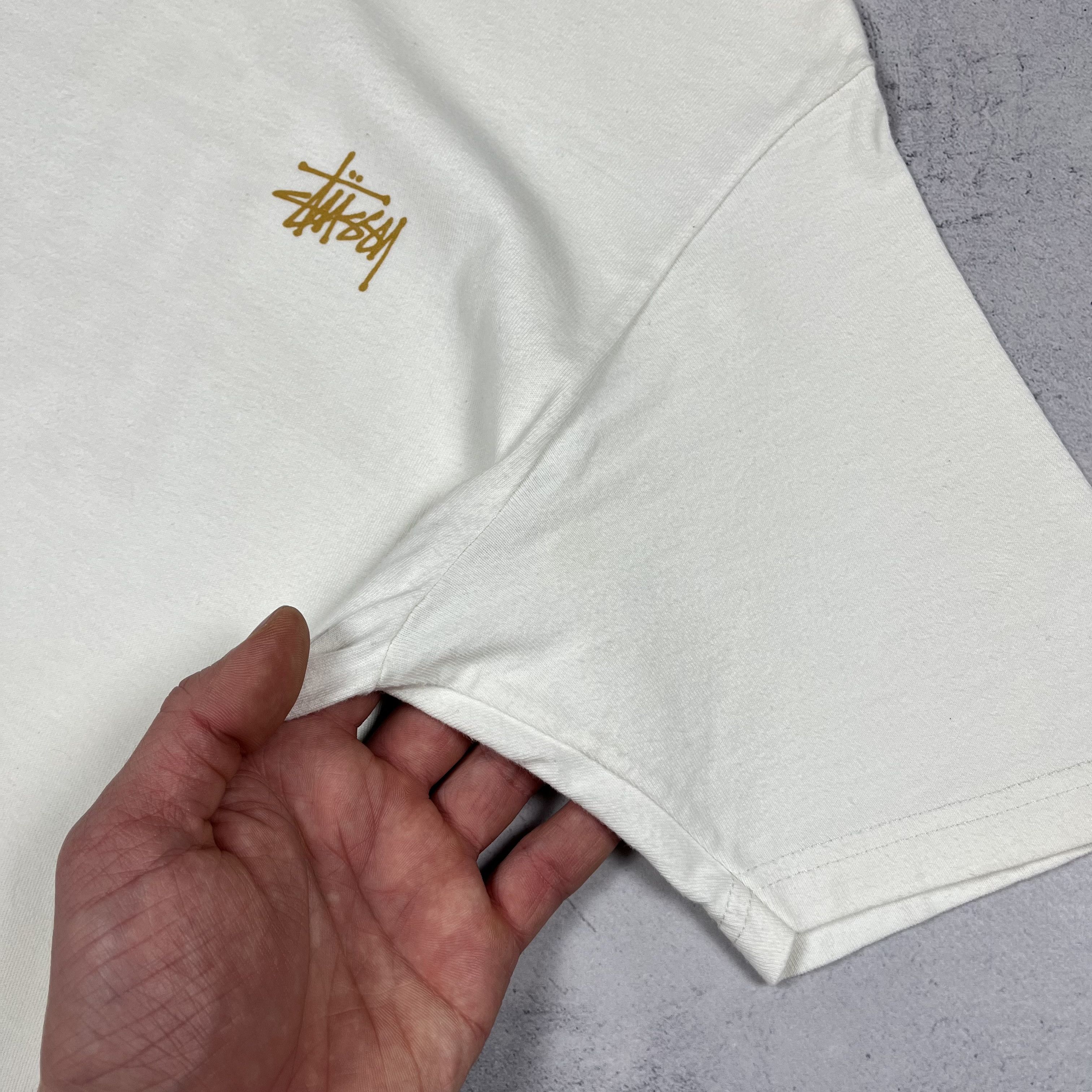 Stussy Vintage Stussy Graffiti Gold Y2K Big Logo T Shirt 00’s Size US S / EU 44-46 / 1 - 20 Thumbnail