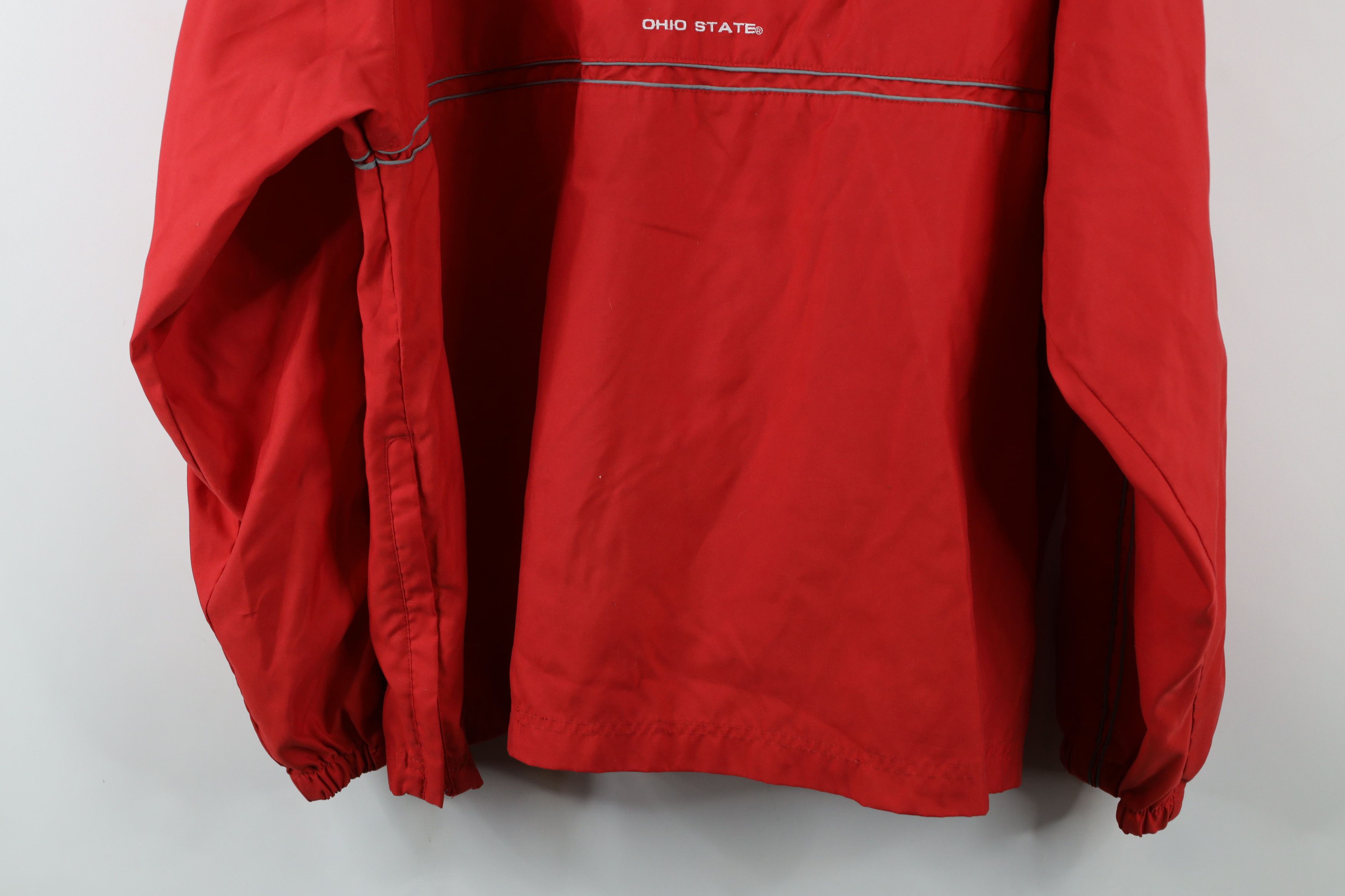 Vintage Vintage 90s Ohio State University Hooded Pullover Jacket Size US XL / EU 56 / 4 - 15 Thumbnail