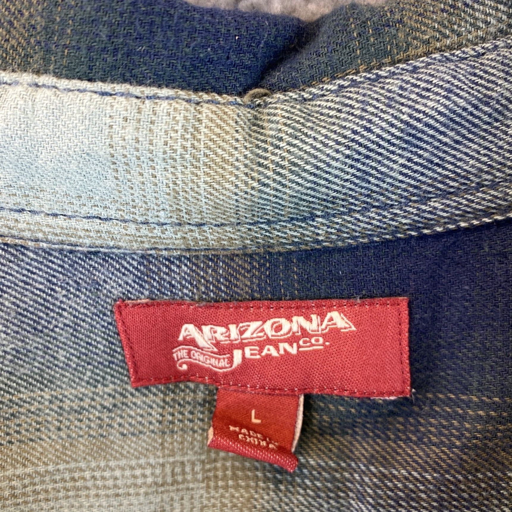 Vintage Arizona Shirt Women's Green Long Sleeve Button Up Plaid 45-17 L Western Shirt Ladies Button-Up Spring/Fall Style Size L / US 10 / IT 46 - 4 Thumbnail